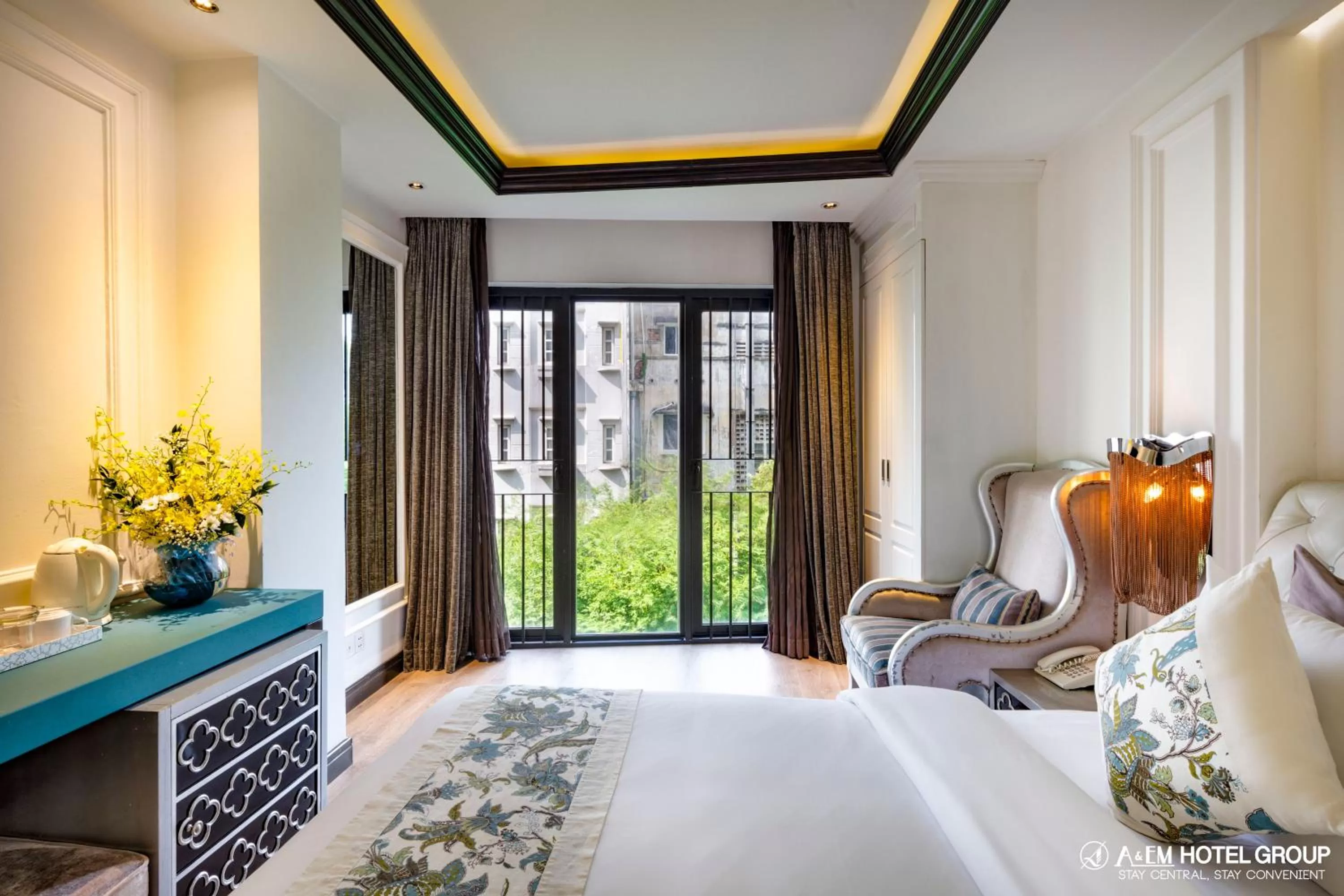 Bedroom, Seating Area in A&EM Saigon Hotel