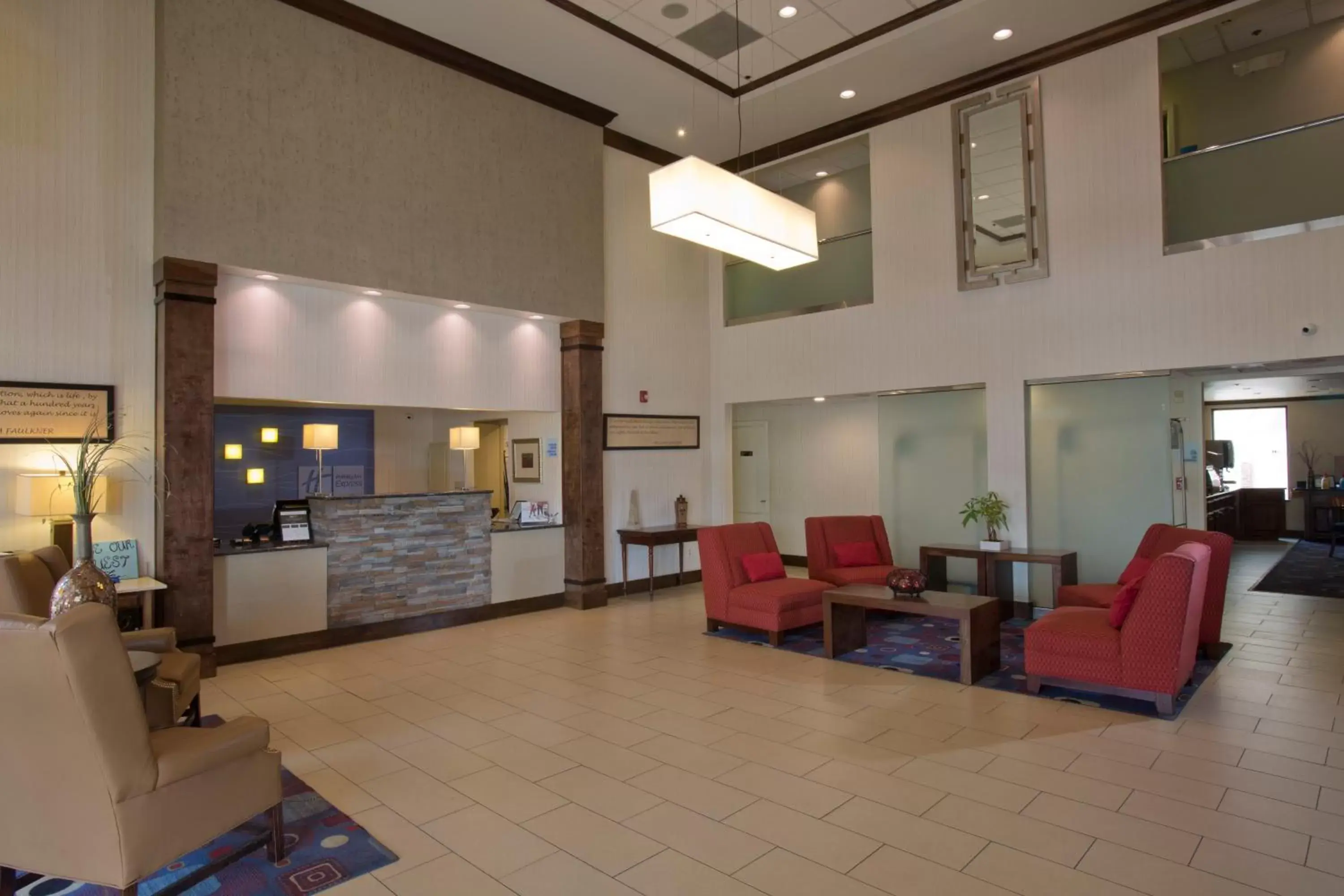 Property building, Lobby/Reception in Holiday Inn Express New Albany, an IHG Hotel