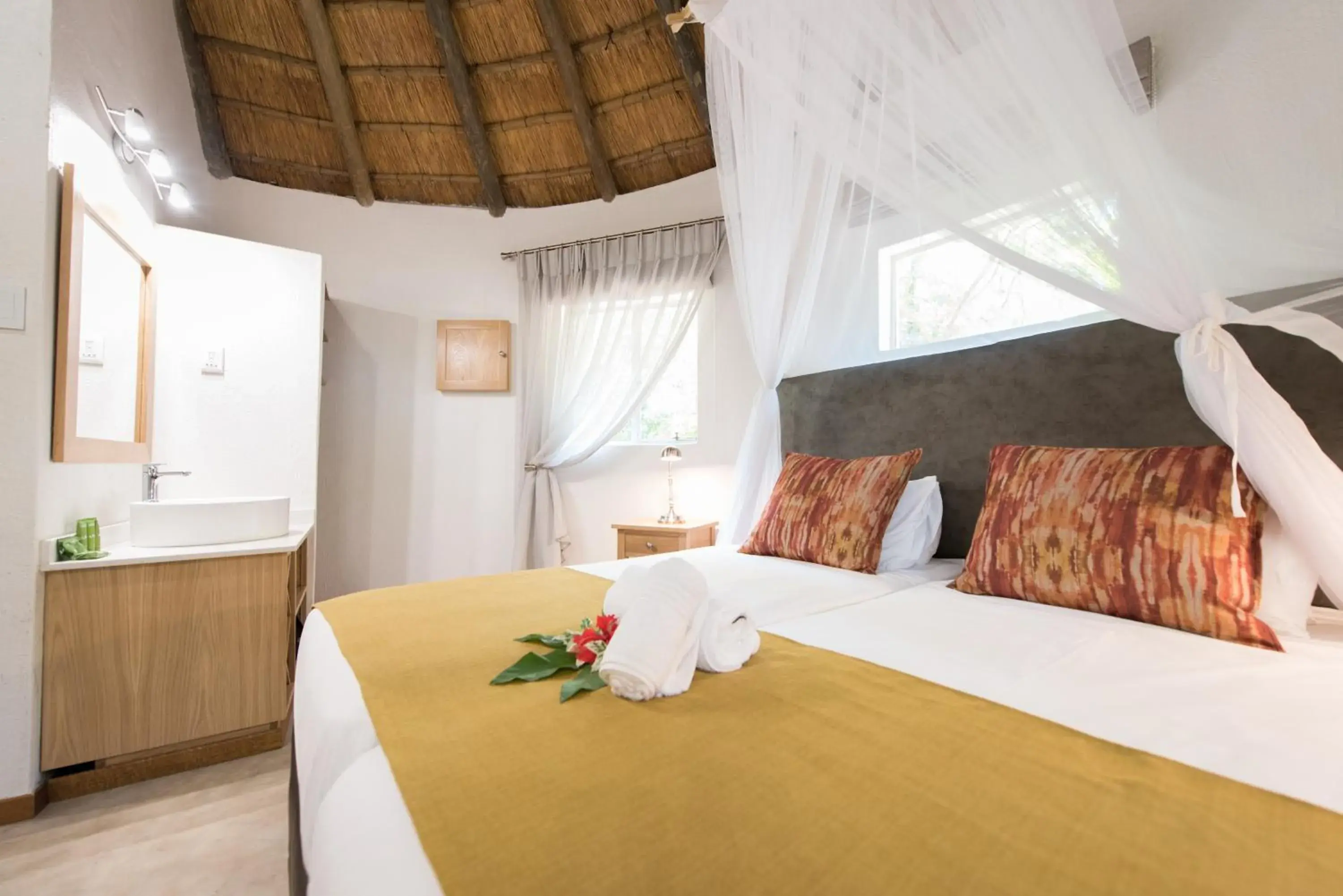 Bed in Sefapane Lodge and Safaris Bed in Sefapane Lodge and Safaris