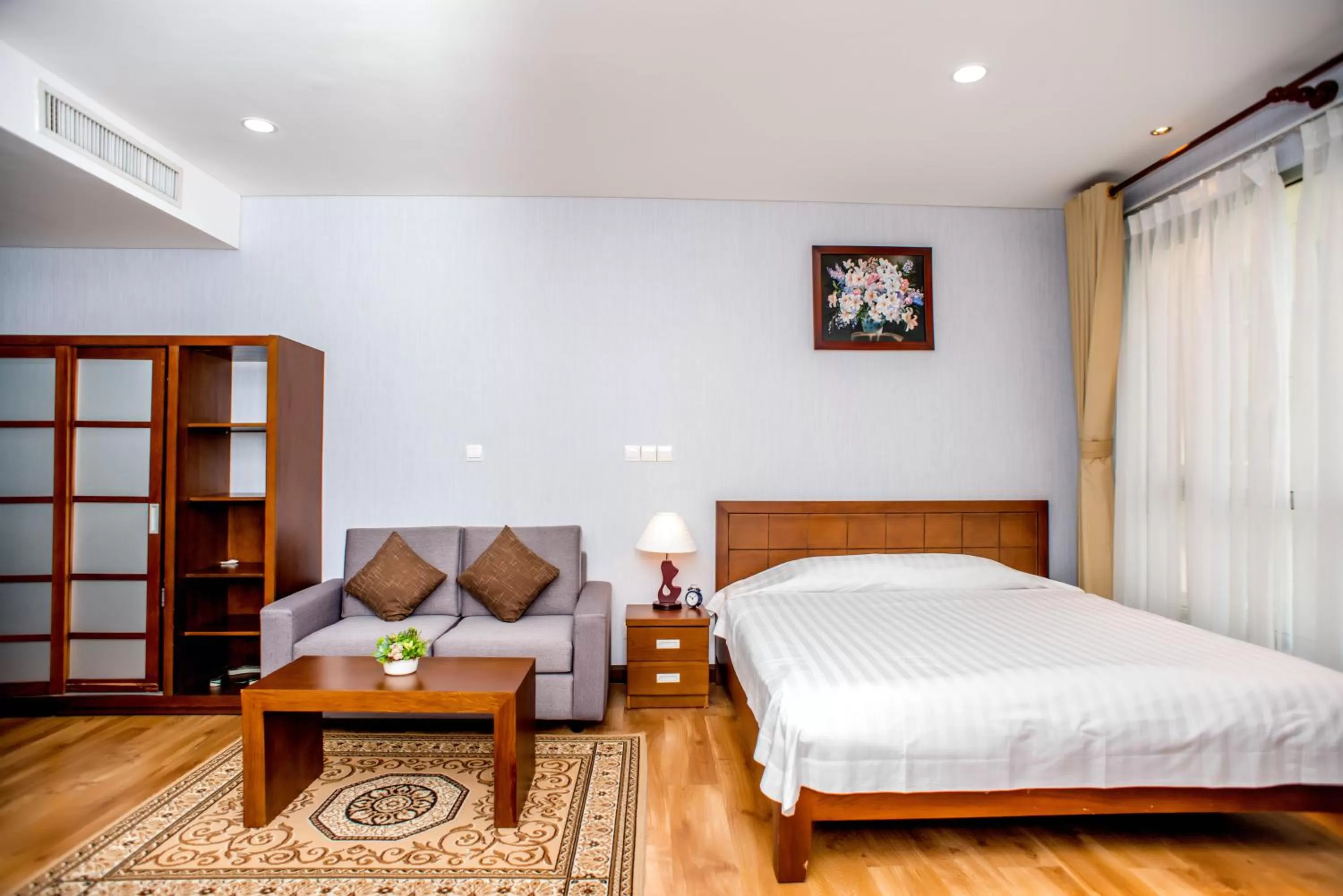 Bedroom, Bed in Lancaster Ho Chi Minh Serviced Apartment Official