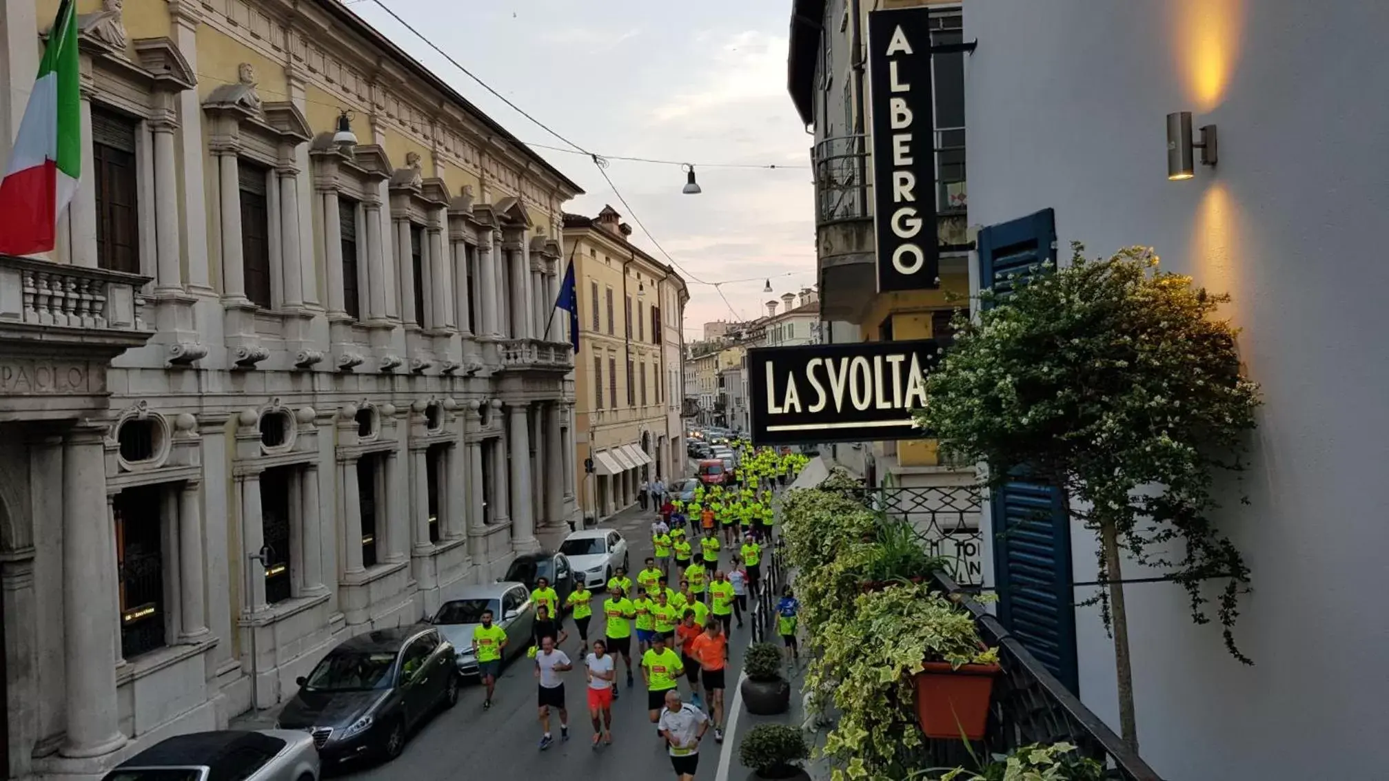 group of guests in Albergo la Svolta