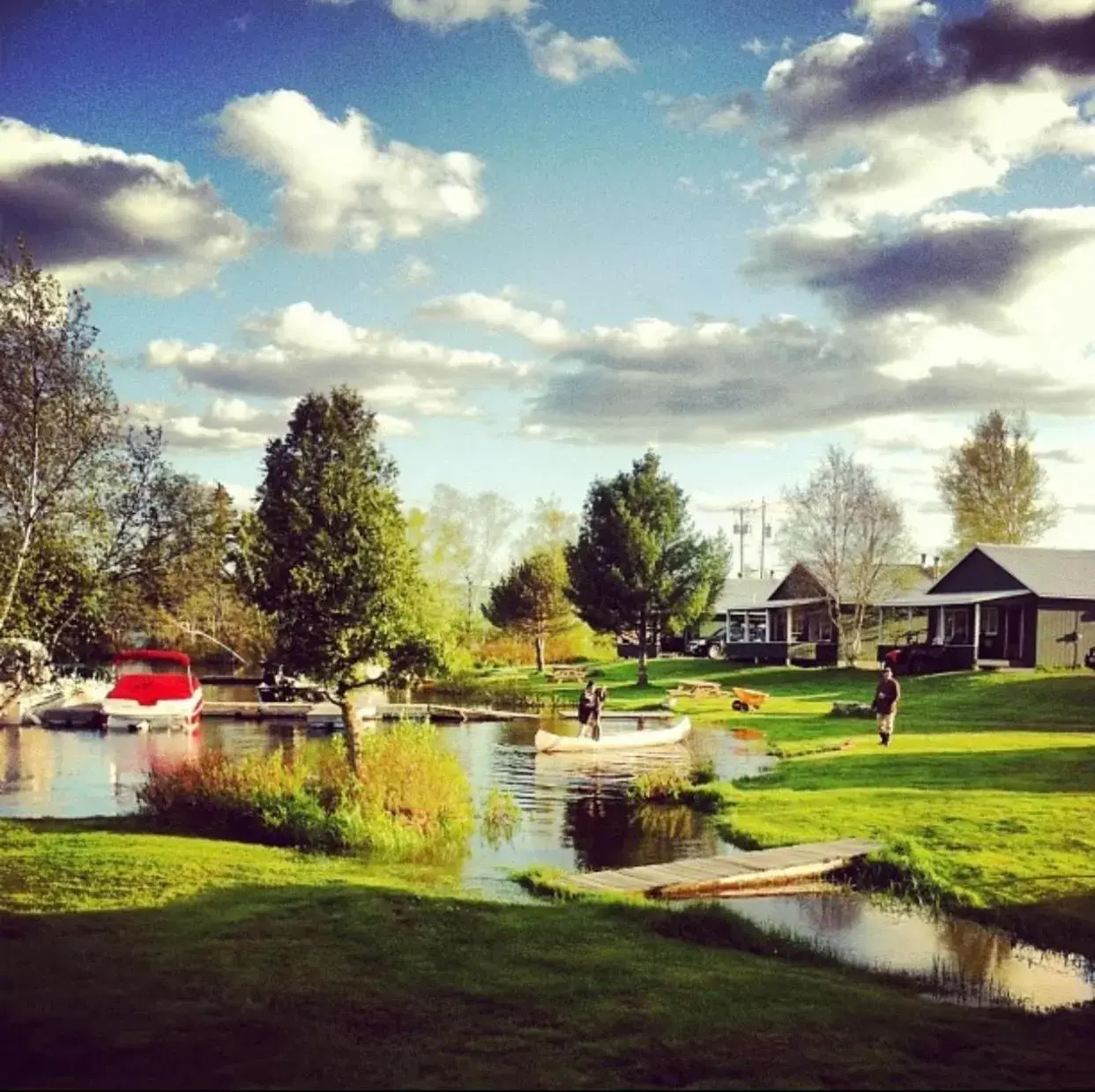 Lake view, Garden in Rangeley Town & Lake