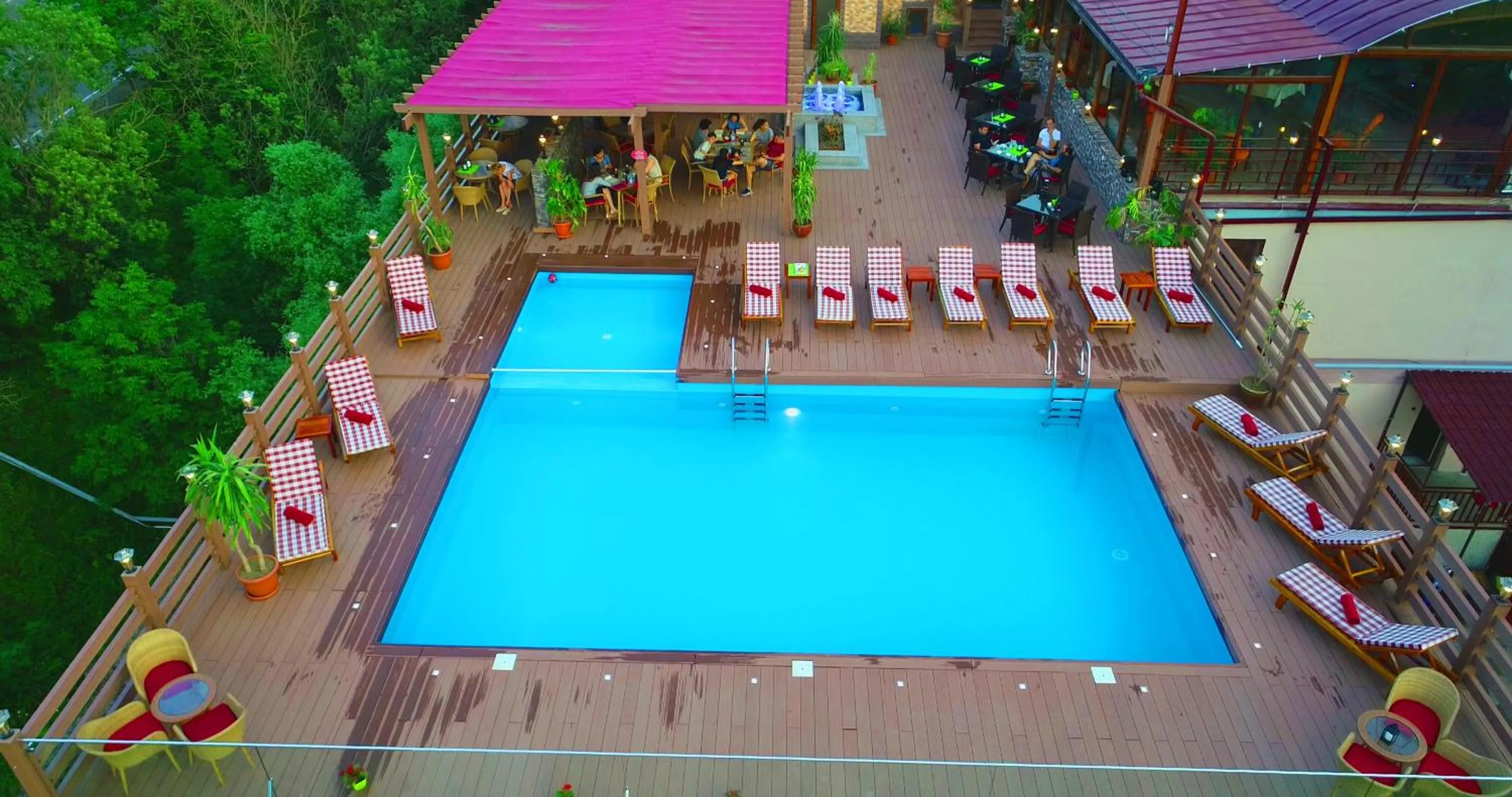 Pool view in Best Western Plus Paradise Hotel Dilijan