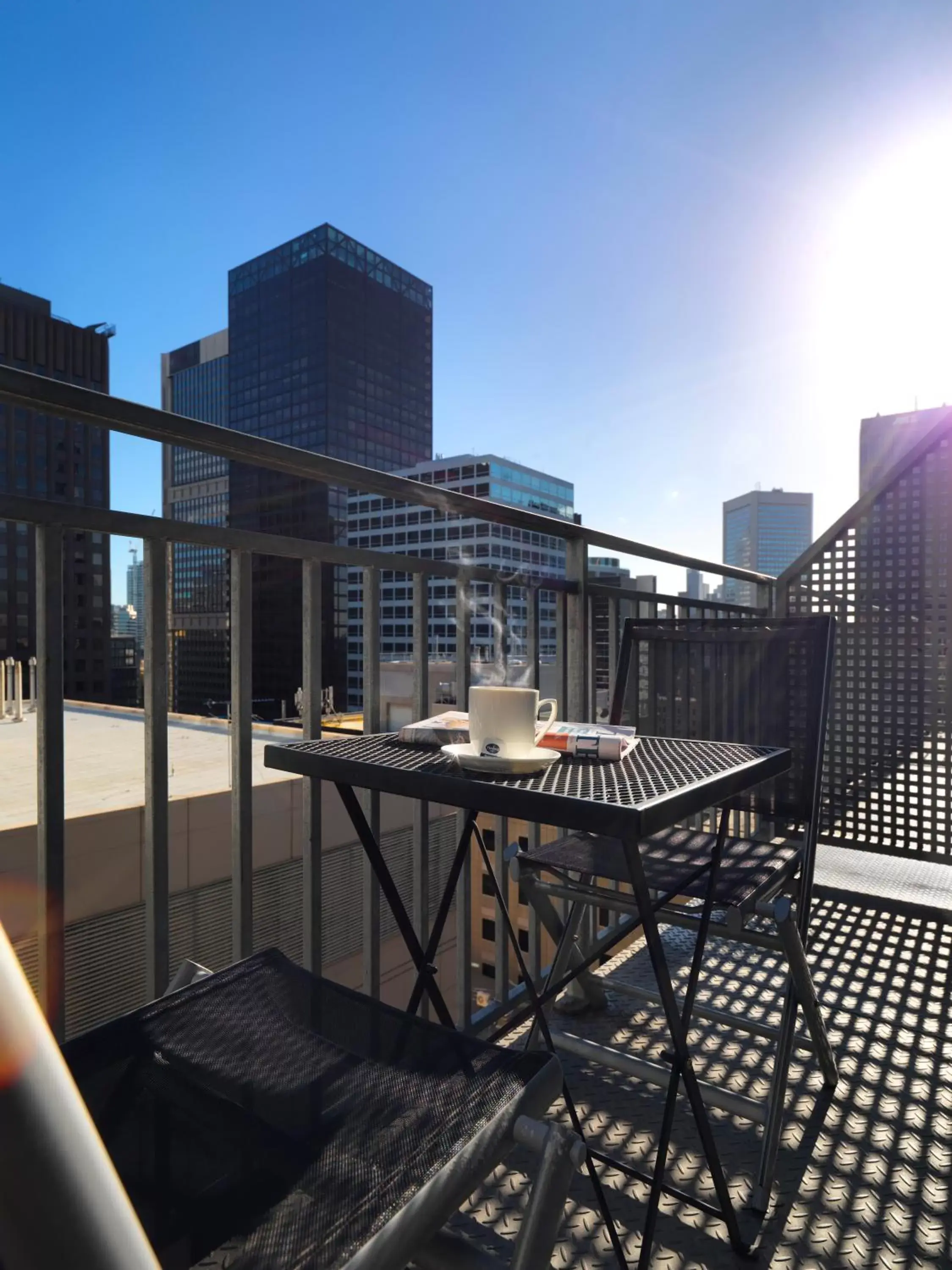 Balcony/Terrace in Oaks Melbourne on Collins Hotel