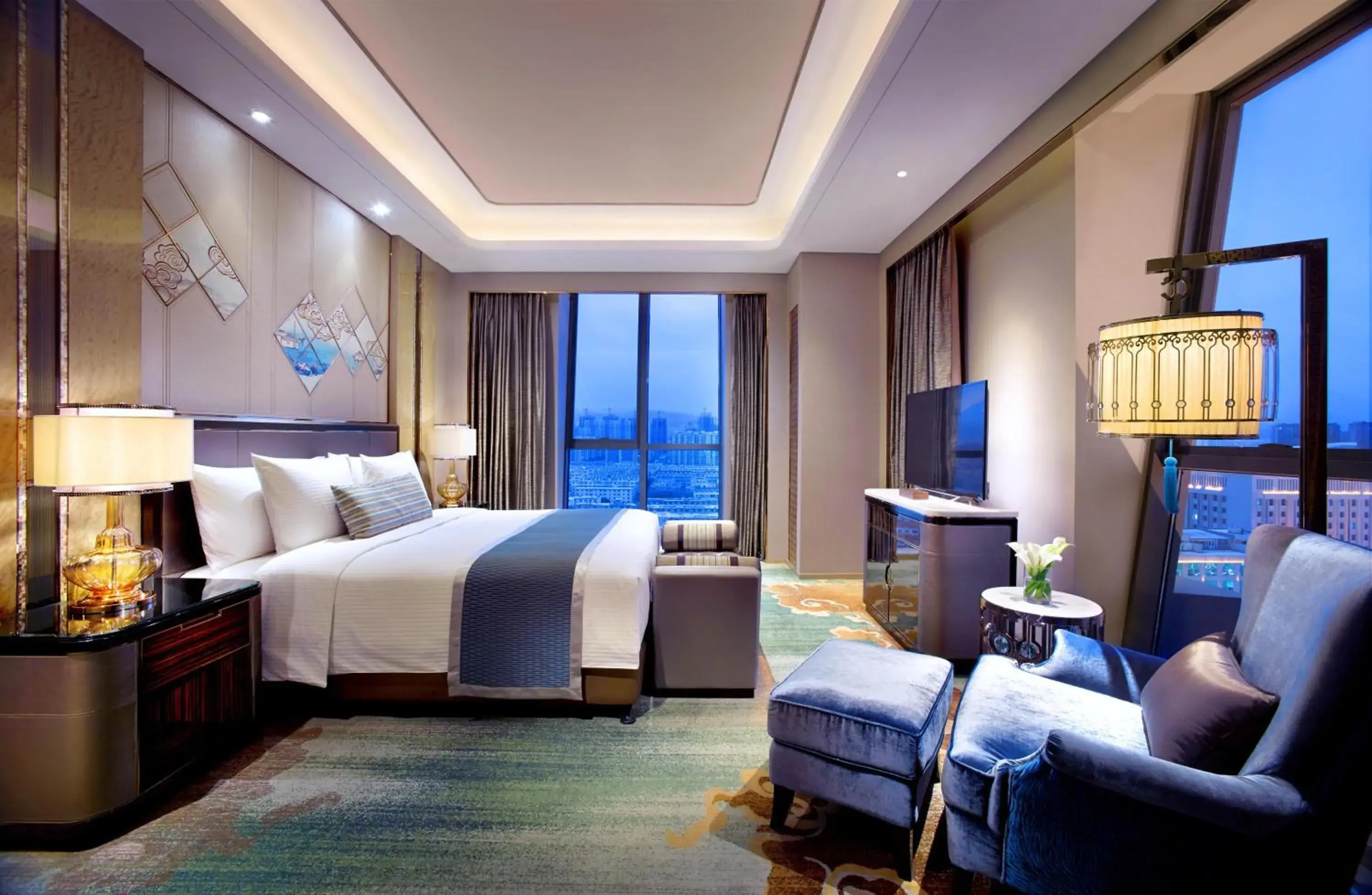 Bedroom, Room Photo in Wanda Vista Hohhot