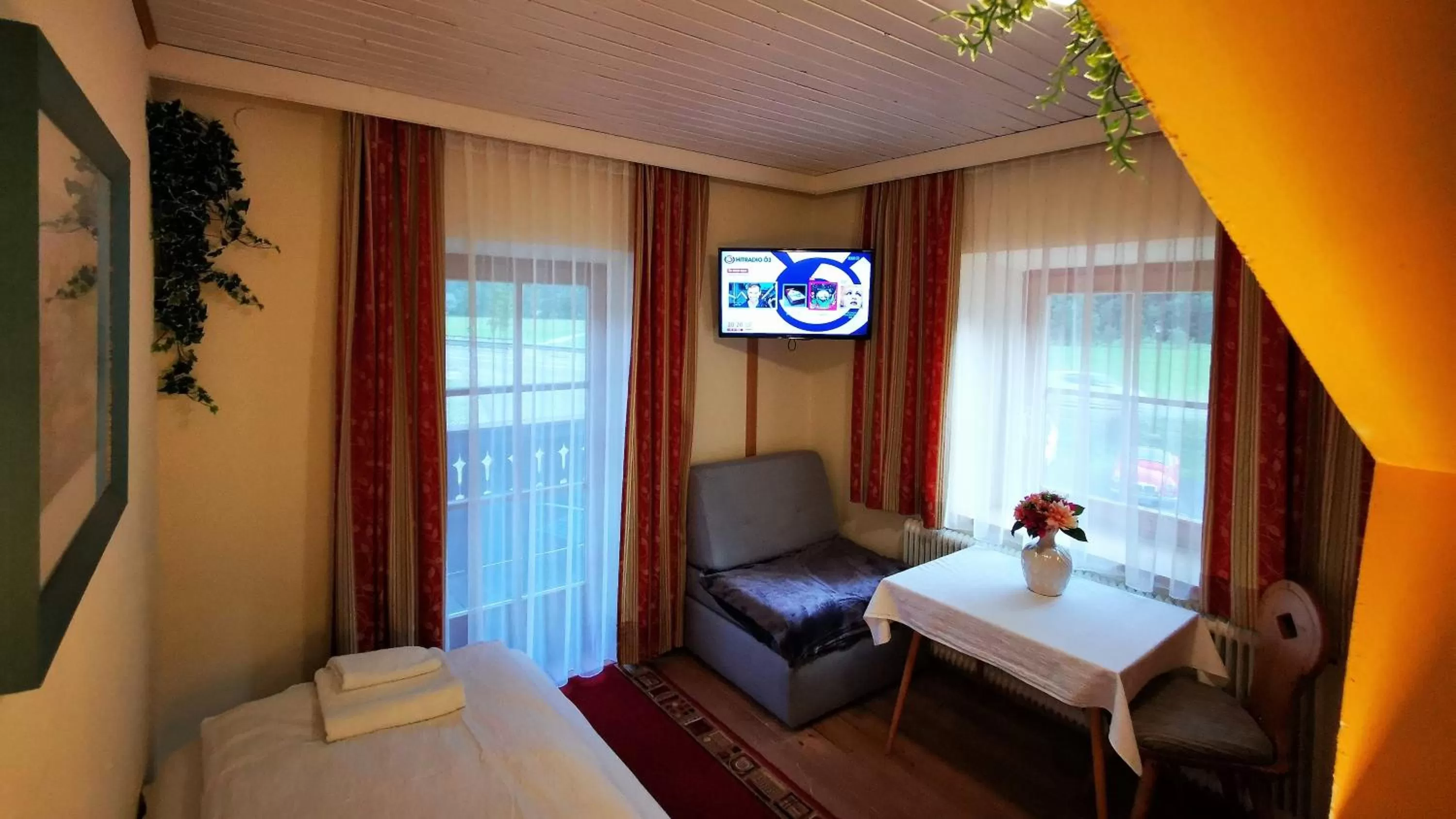 Bed in Gasthof Geronimo