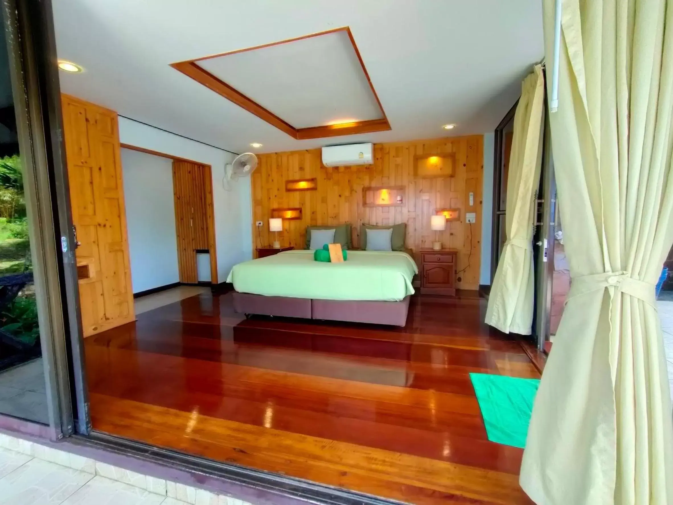 Bed in Koh Kood Beach Resort