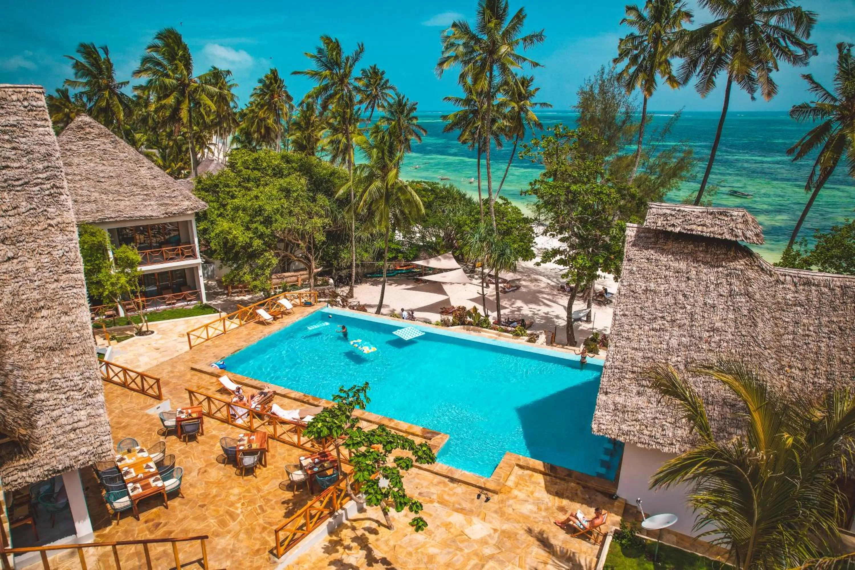 Pool view in Zanzibella Hotel & SPA