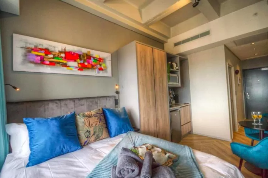Seating Area in Executive City Micro Living in Long Street at One Thibault