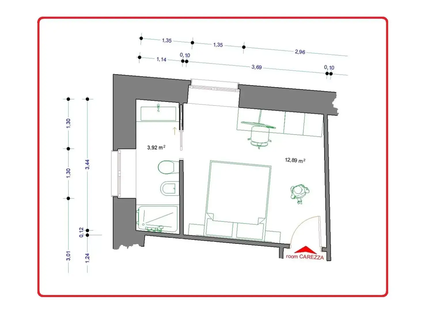 Floor Plan in Casa Theodor B&B
