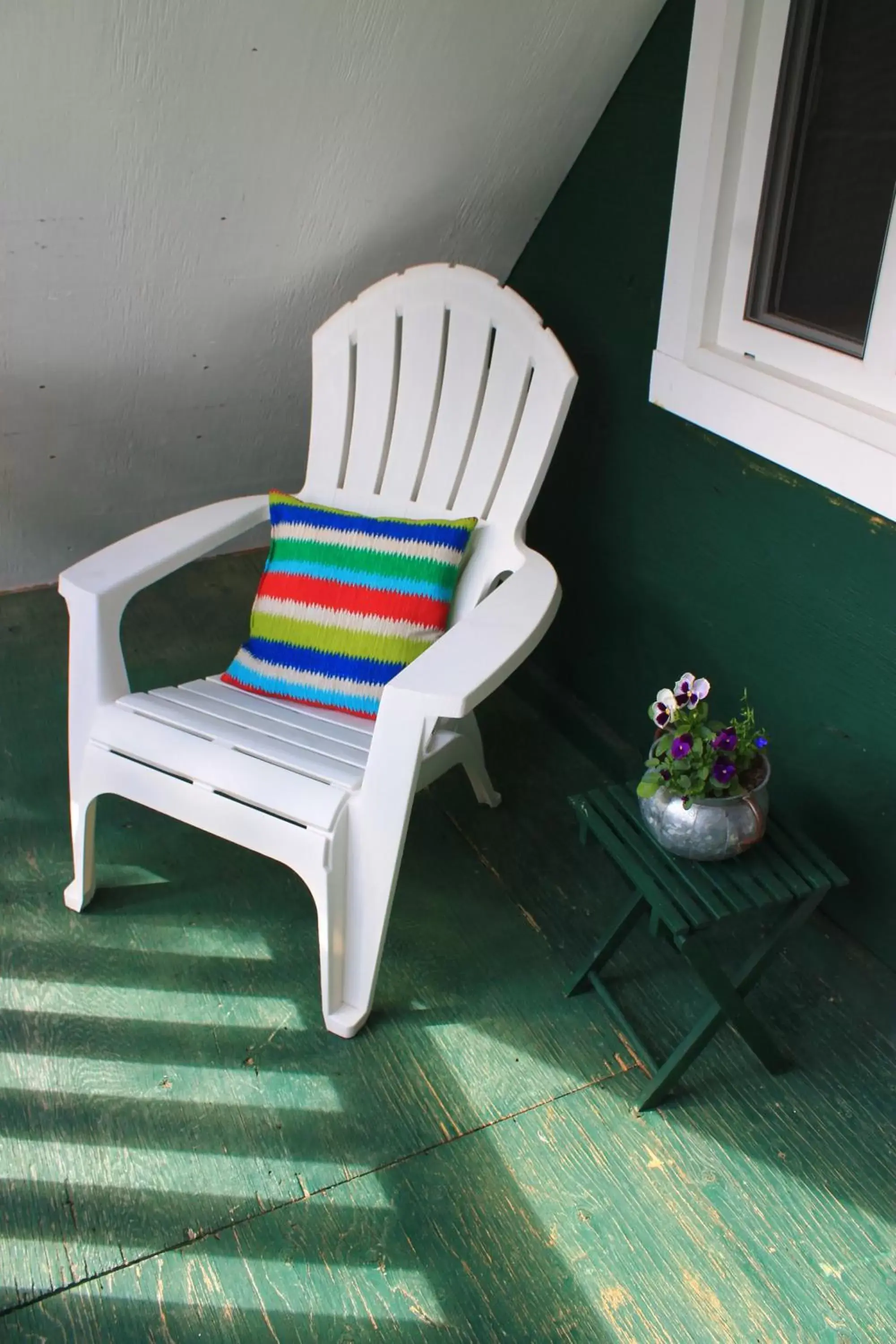 Patio, Seating Area in Vines and Puppies Hideaway