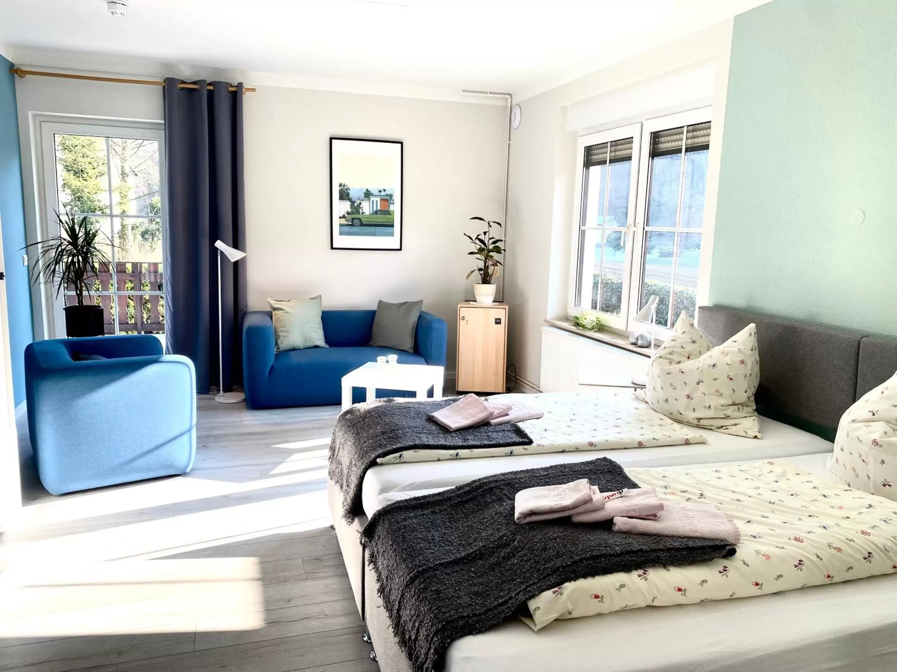 Double Room with Balcony - single occupancy in Kummerower Hof Double Room with Balcony - single occupancy in Kummerower Hof