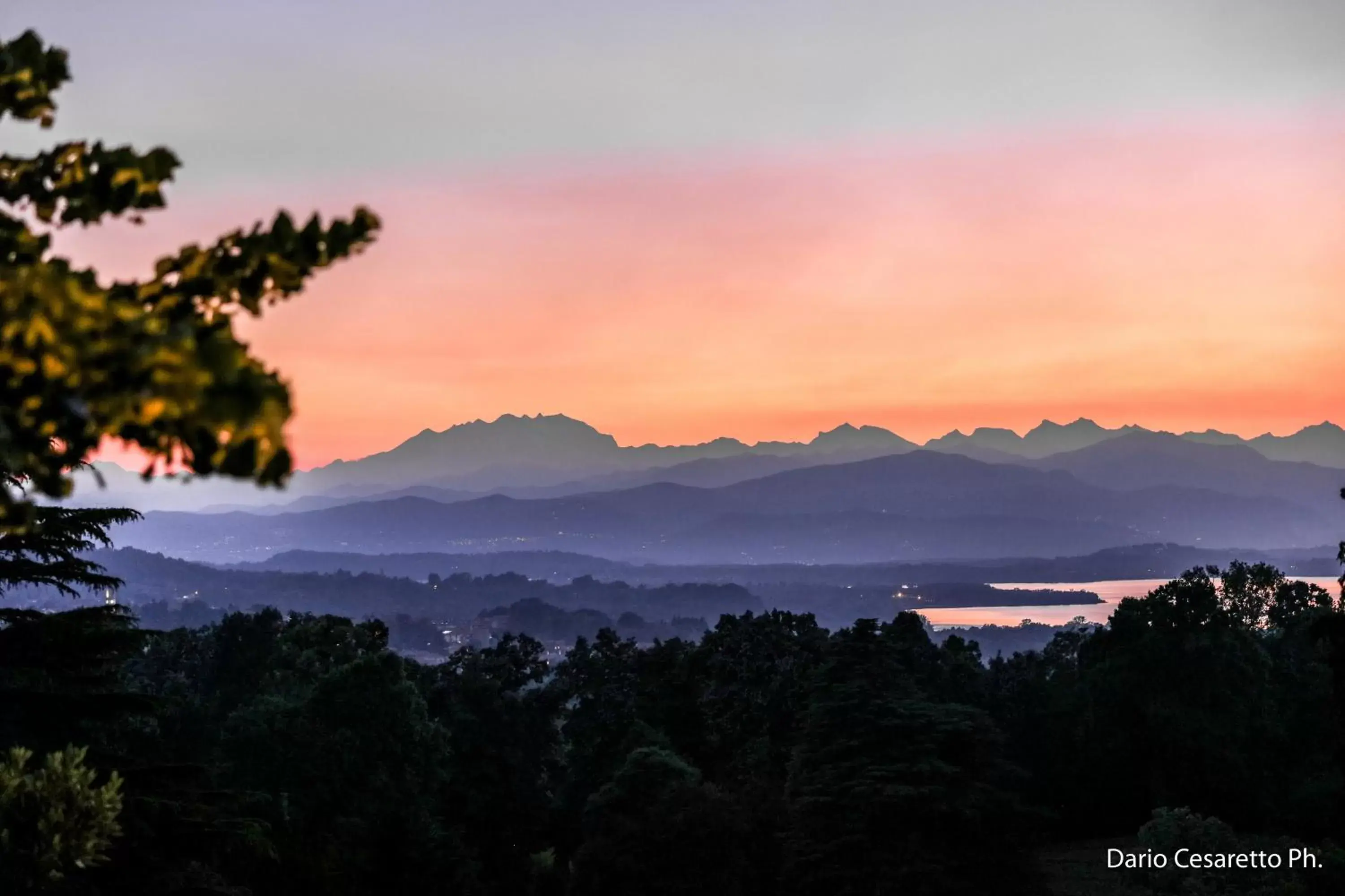 Mountain view in Villa Cagnola