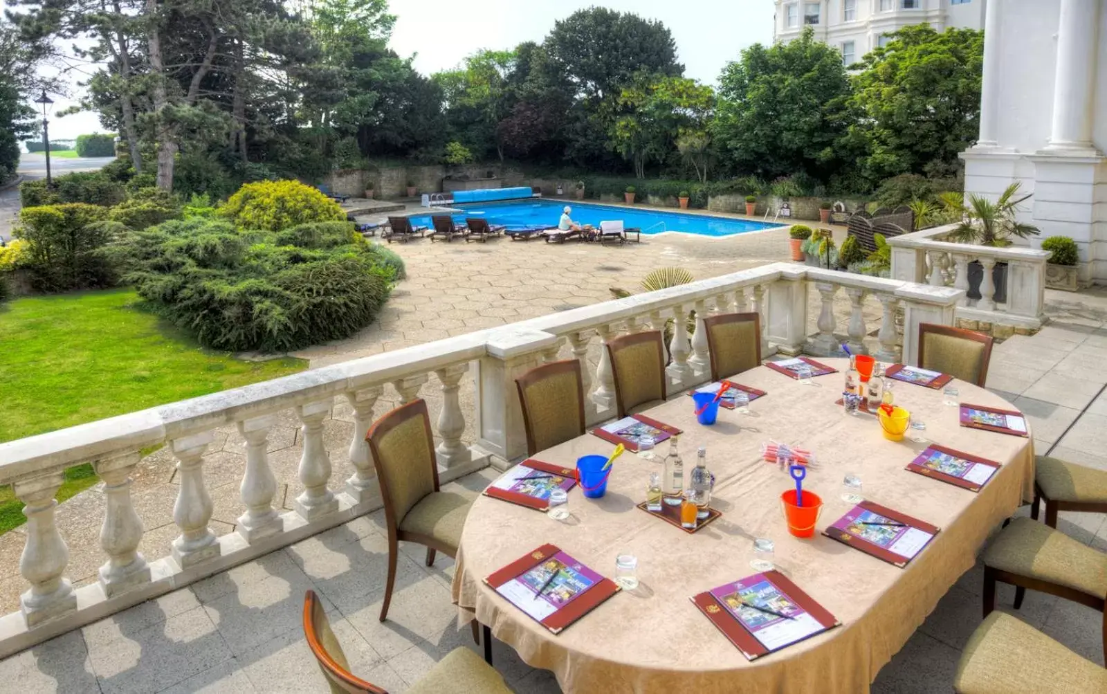 Balcony/Terrace, Pool View in The Grand Hotel