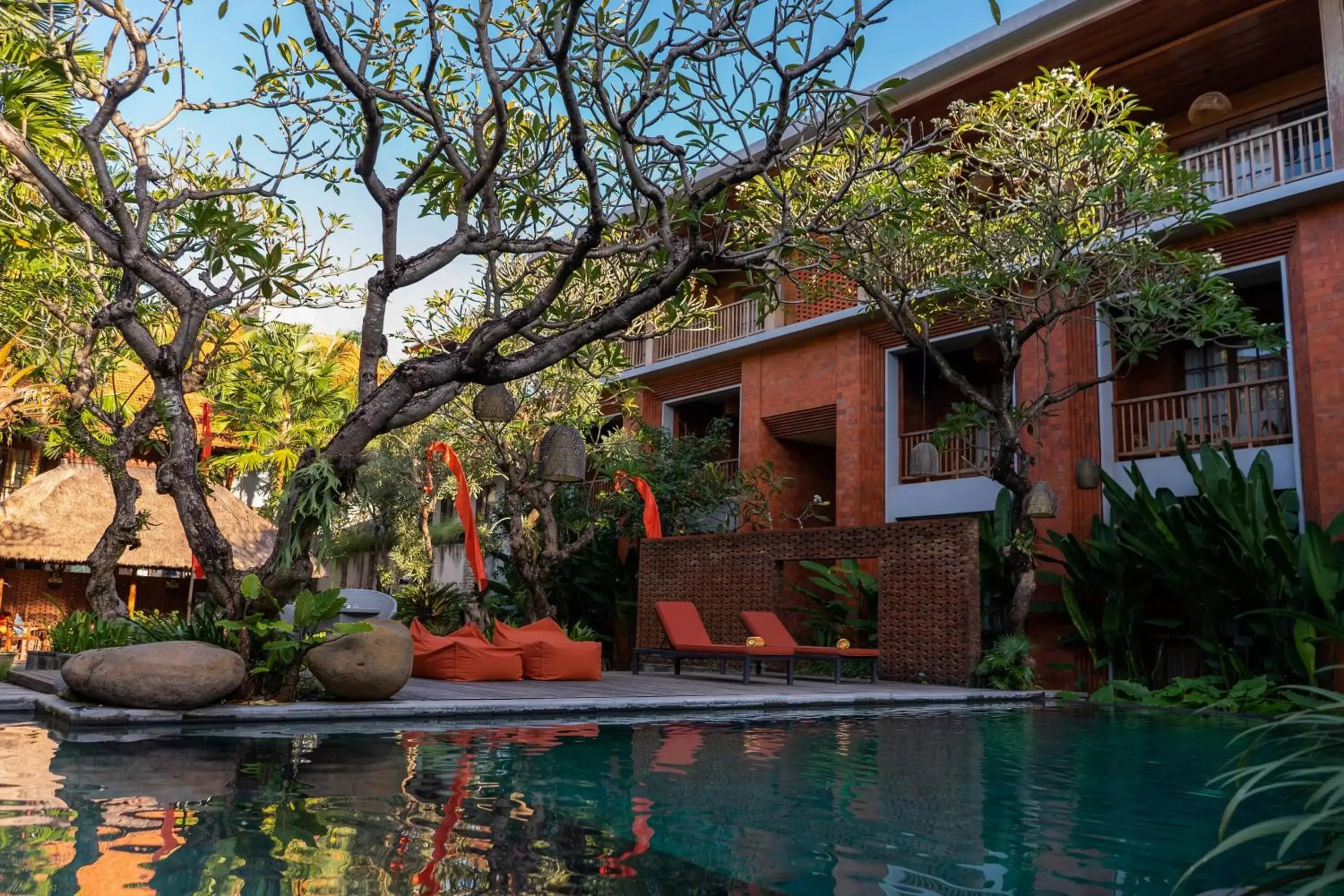 Swimming Pool in Fourteen Roses Boutique Hotel, Kuta