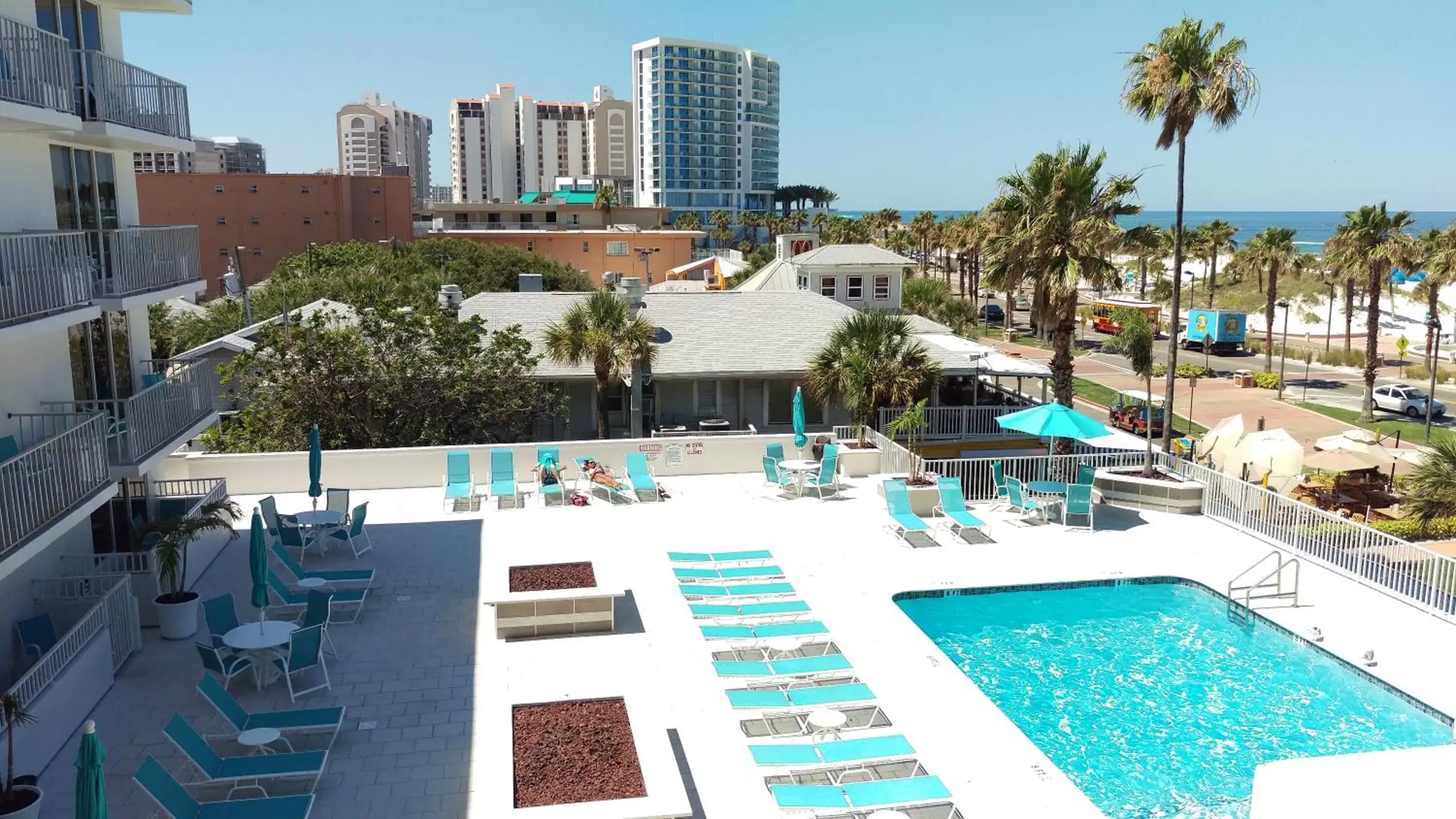 Swimming pool, Pool View in The Beachview Inn Clearwater Beach