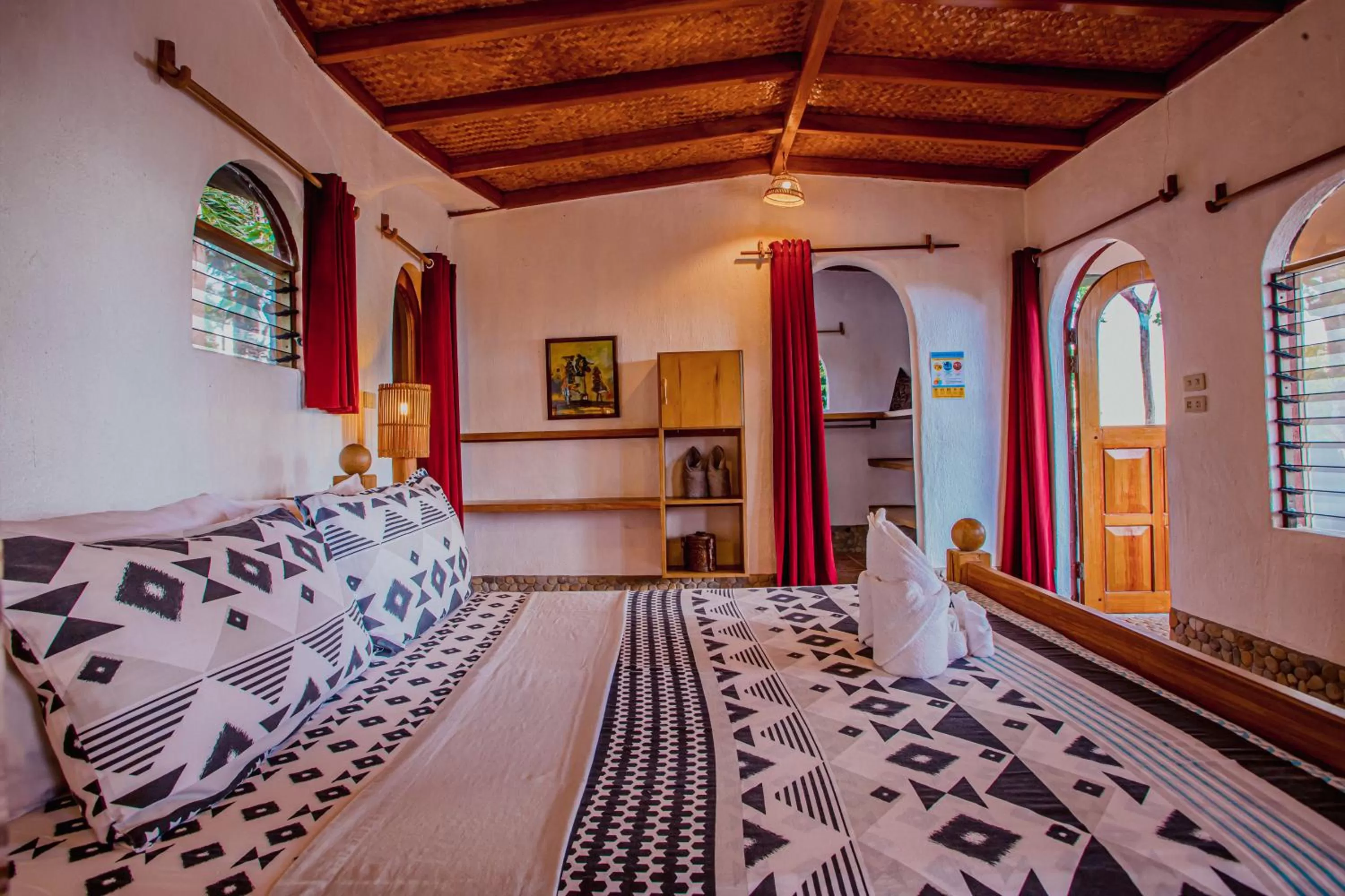 Bathroom, Bed in Atremaru Jungle Retreat