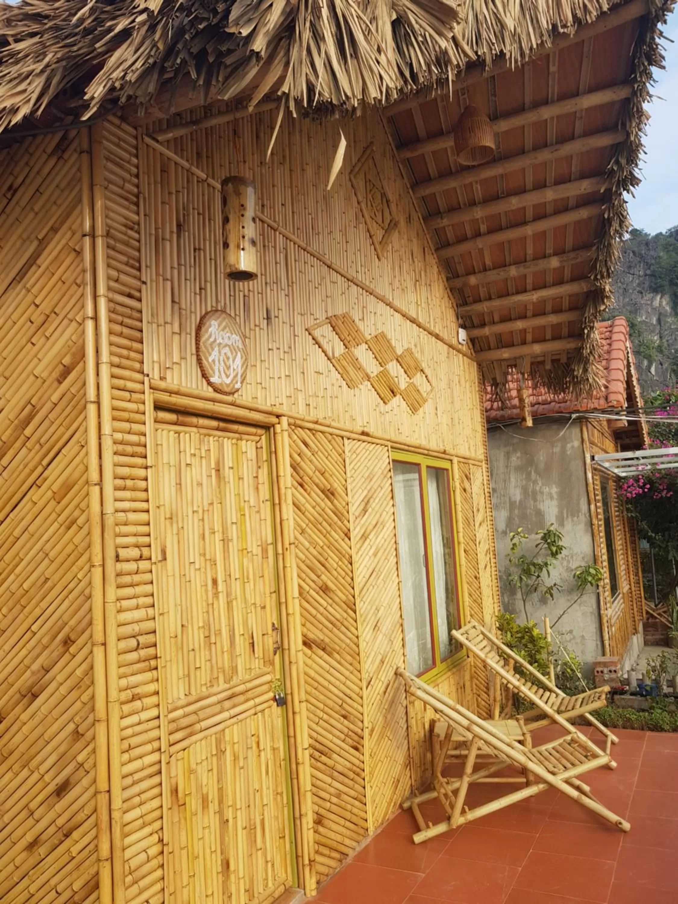 Balcony/Terrace in Tam Coc Wonderland Bungalow