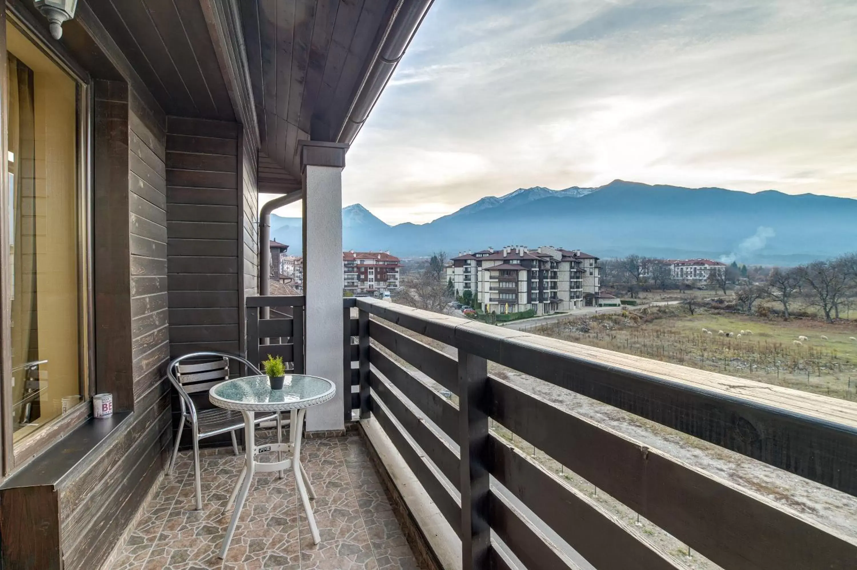 Mountain view, Balcony/Terrace in Hotel Bansko SPA & Holidays - Free Parking