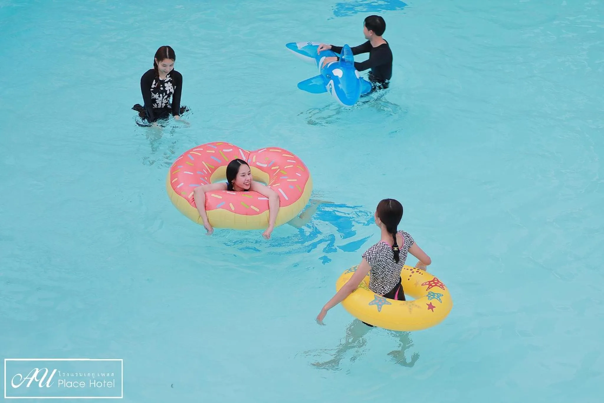 Pool view in AU Place Hotel