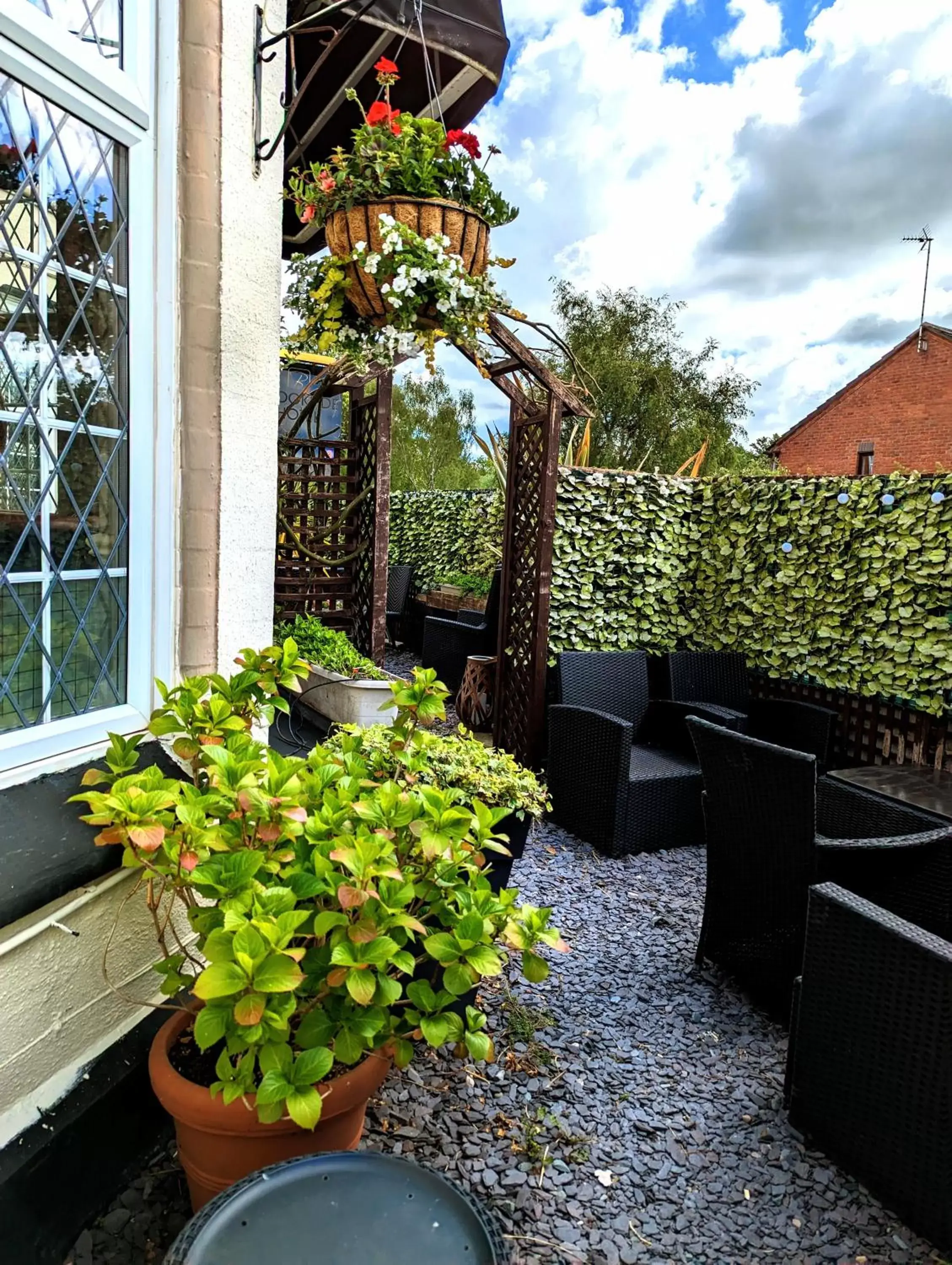 Garden view in Brookside Hotel & Restaurant