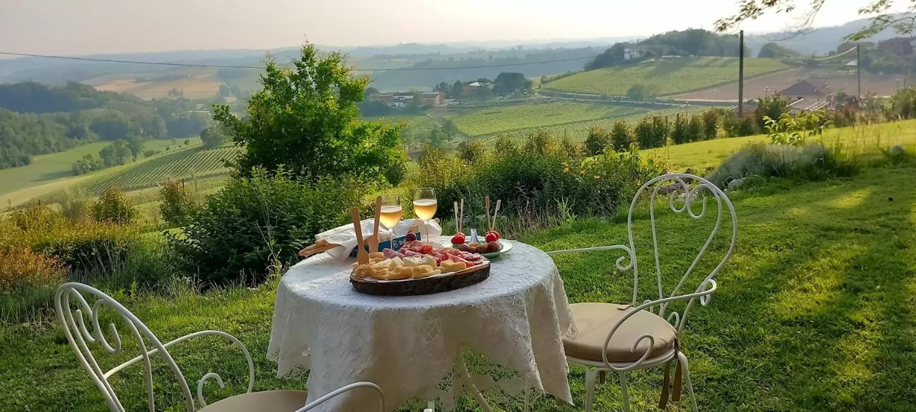 Drinks in Villa Pieve