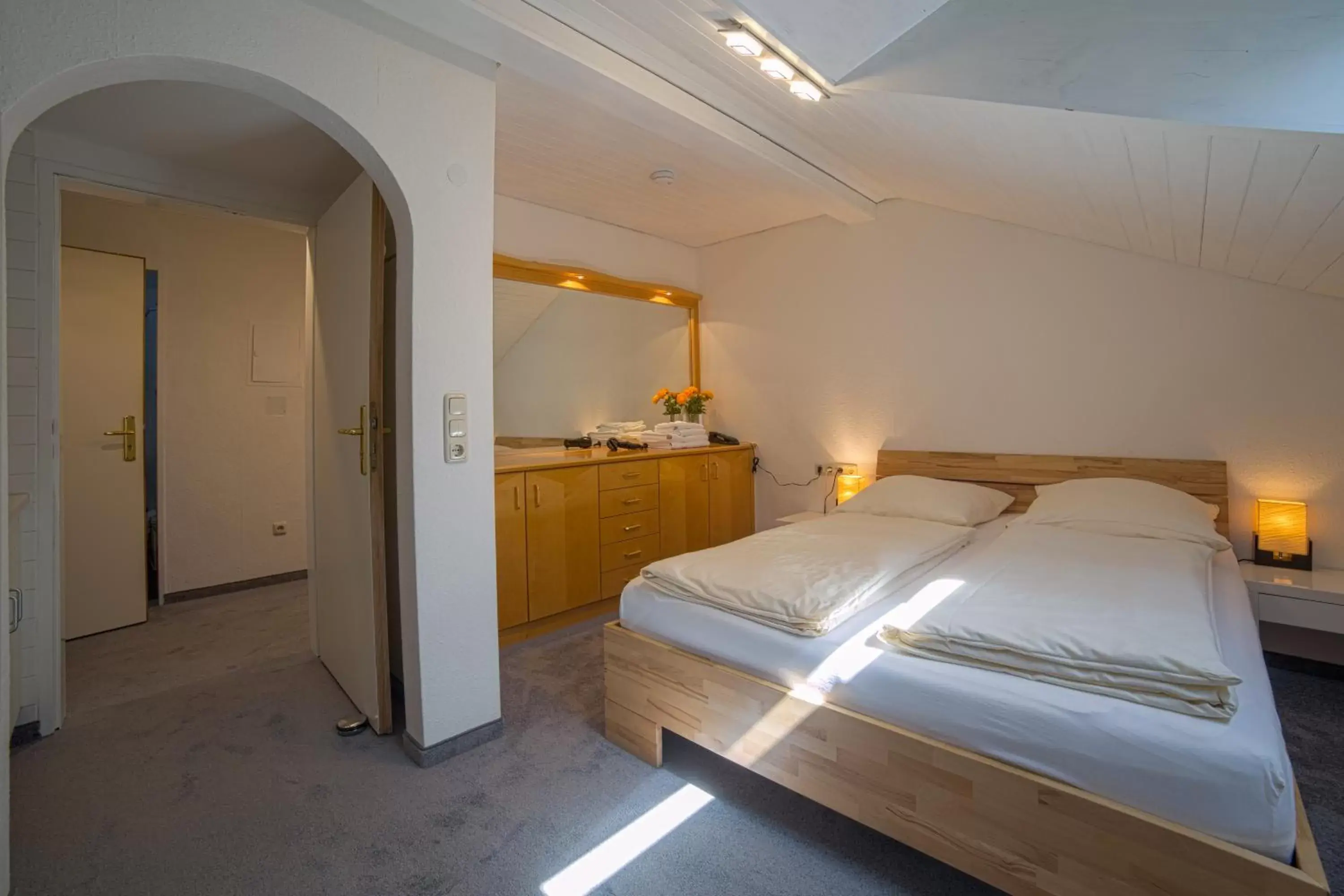 Bedroom, Bed in Hotel Brandl