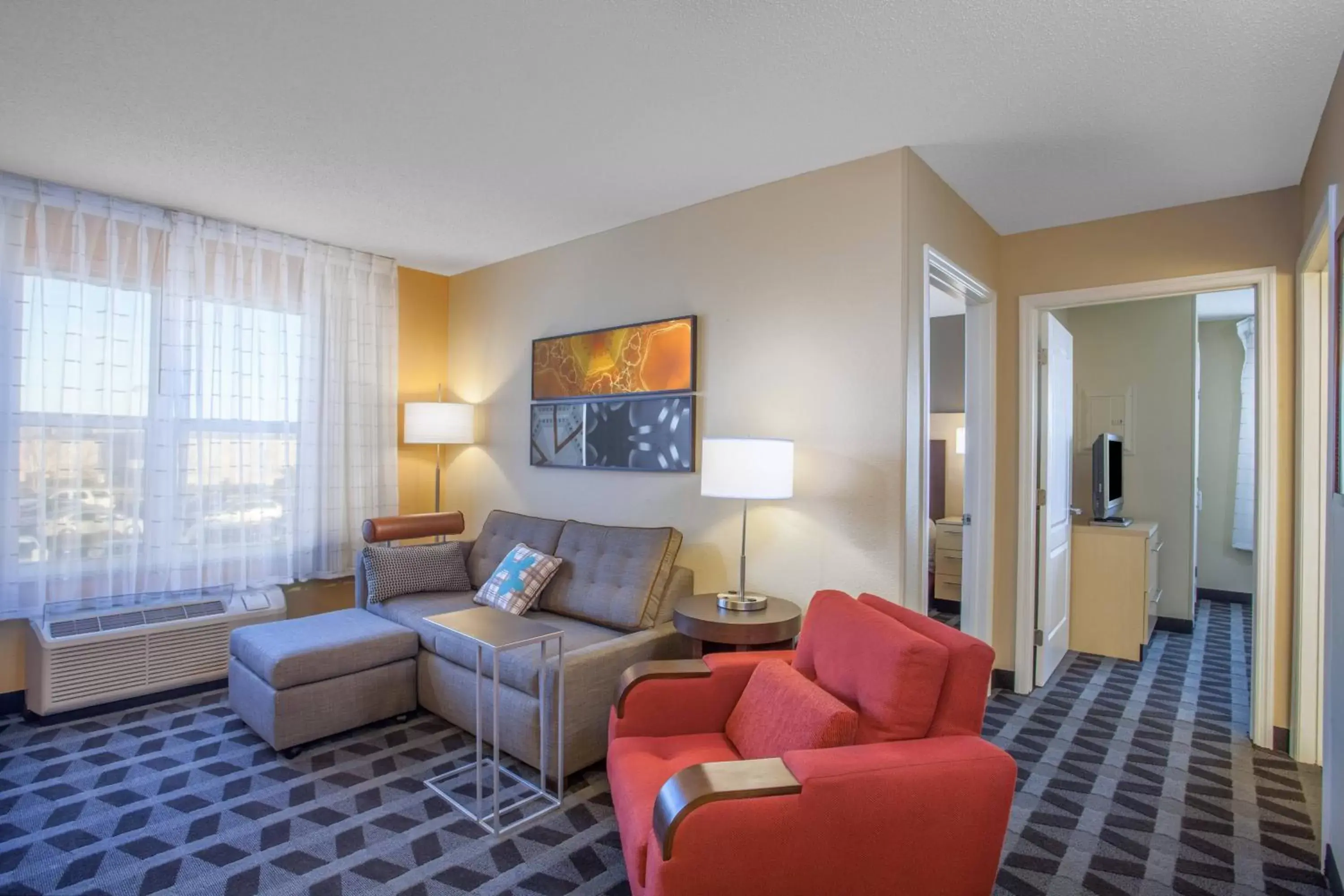 Bedroom, Seating Area in TownePlace Suites Huntsville