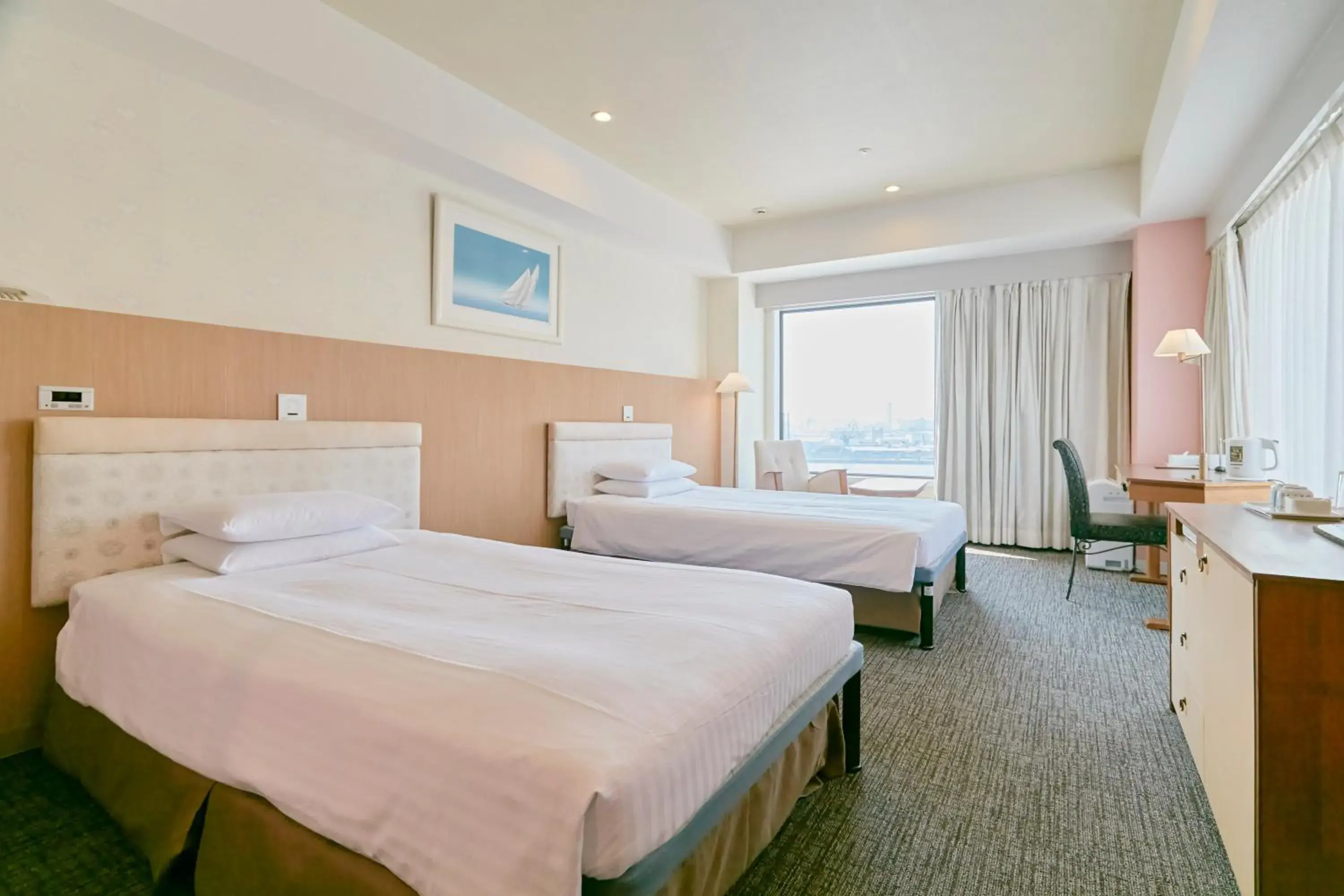 Bed in Hotel Seagull Tempozan Osaka
