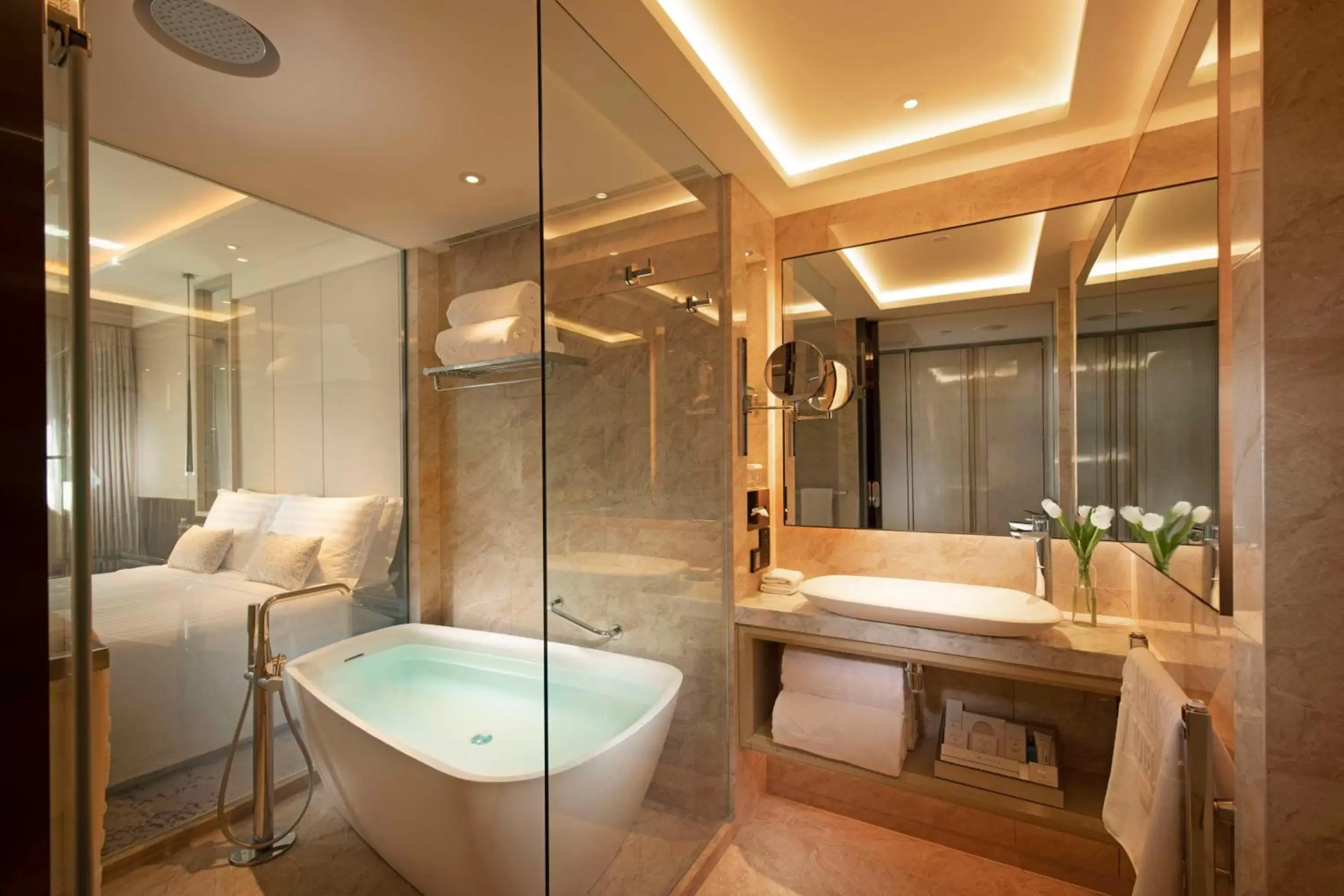 Bathroom in Kempinski Hotel Beijing Yansha Center