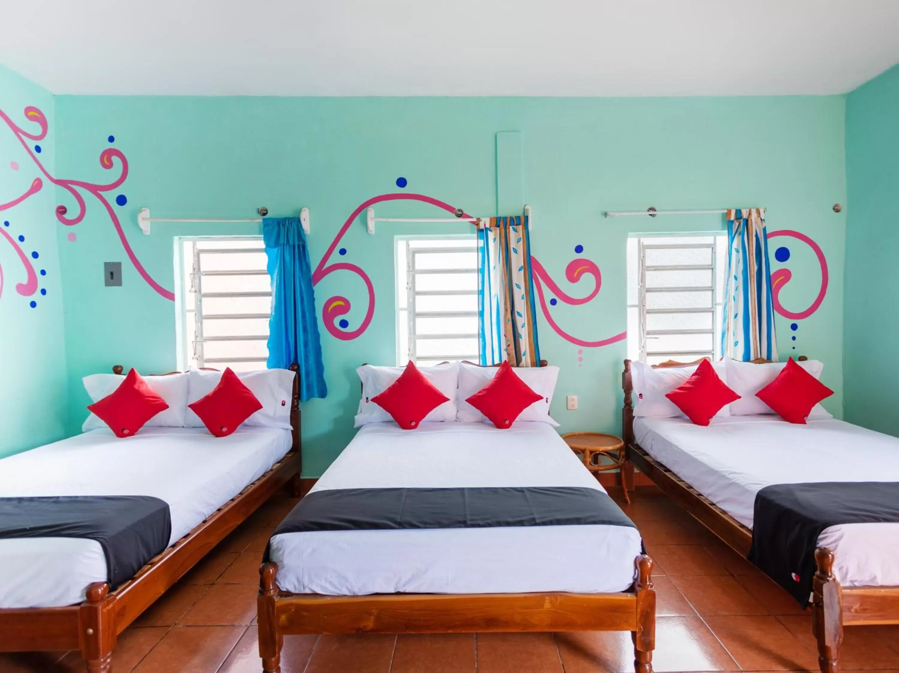 Bedroom, Bed in Hotel Hacienda Bacalar