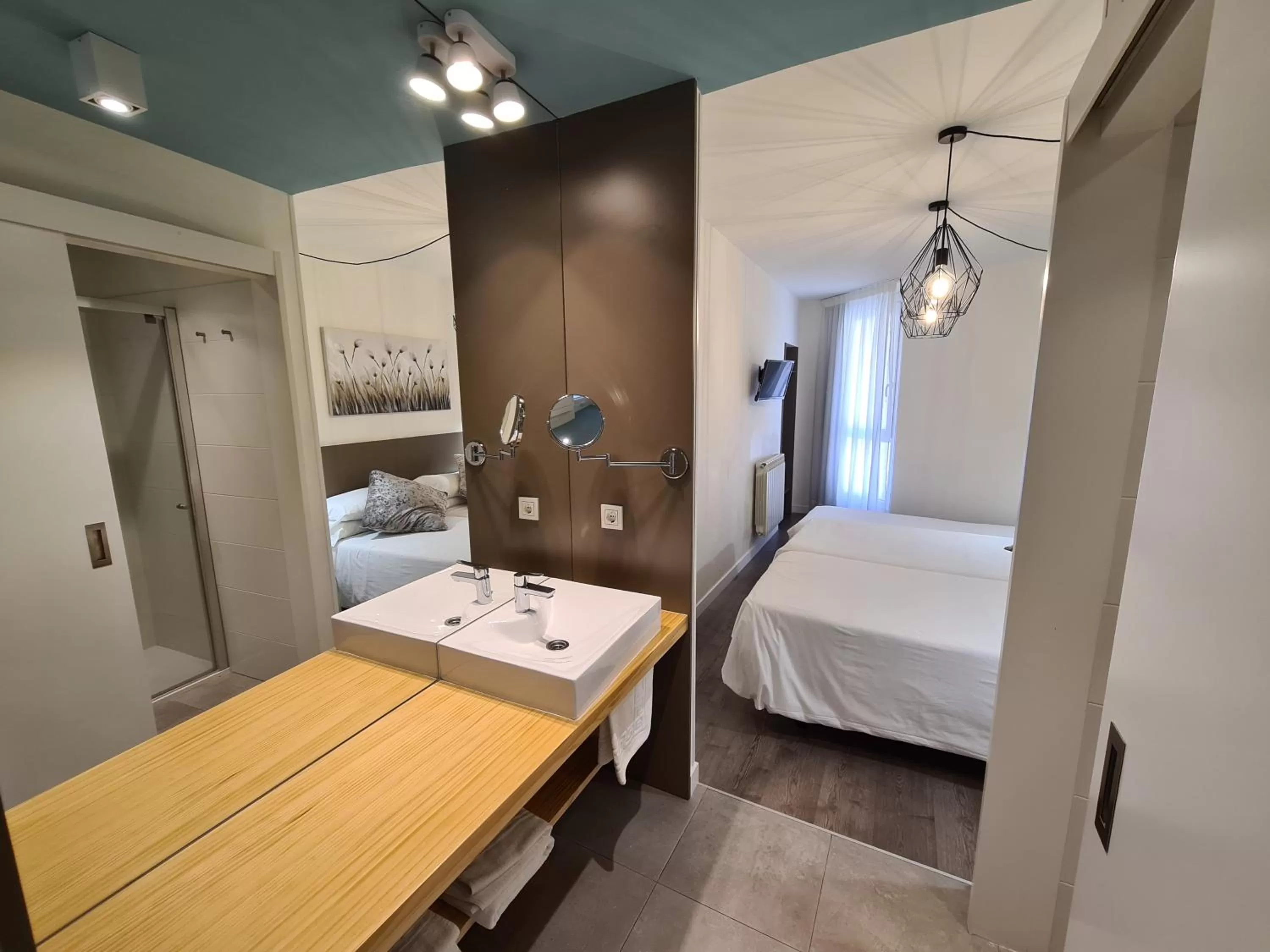 Bed in Hotel Jacobeo