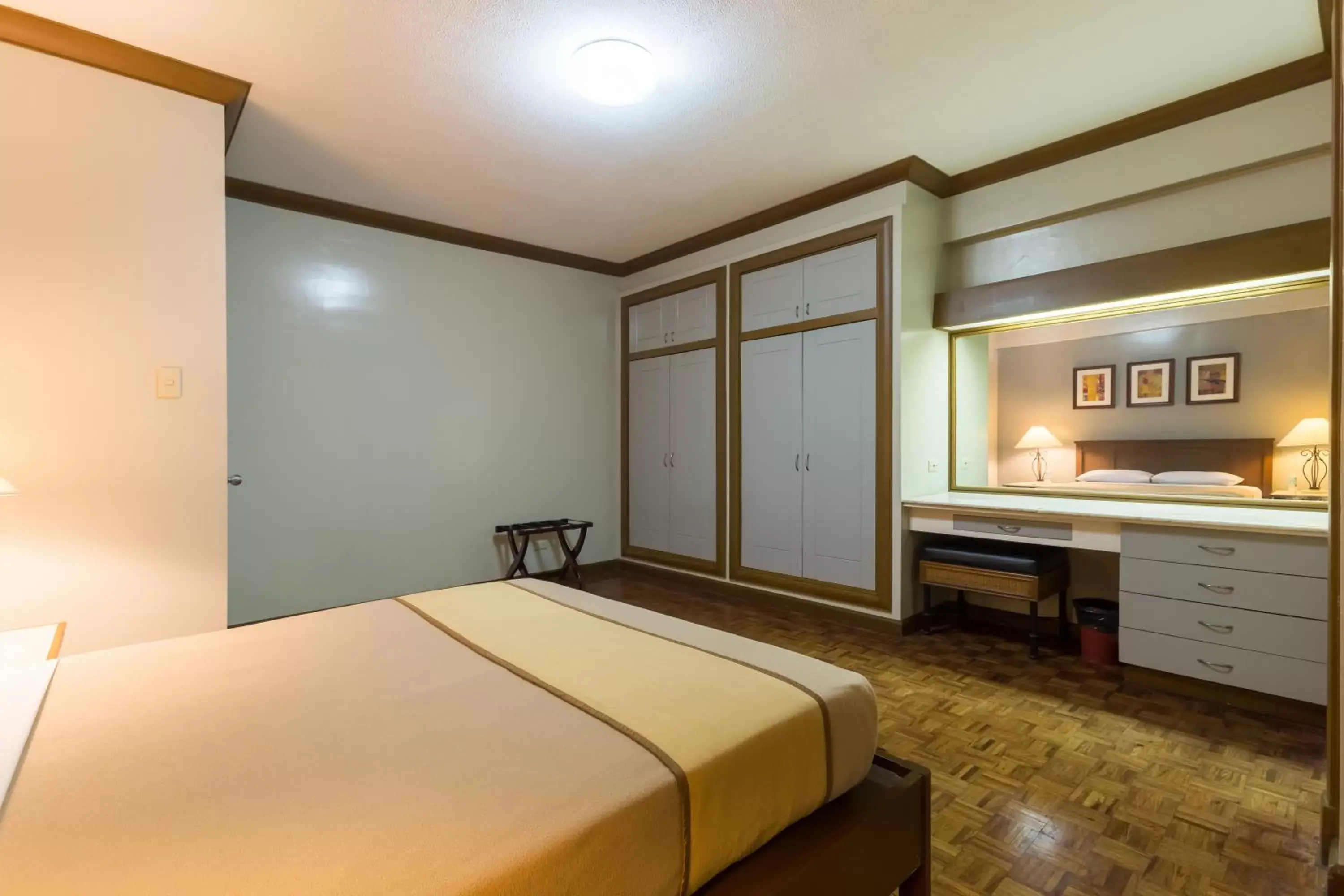 Bed in Tropicana Suites