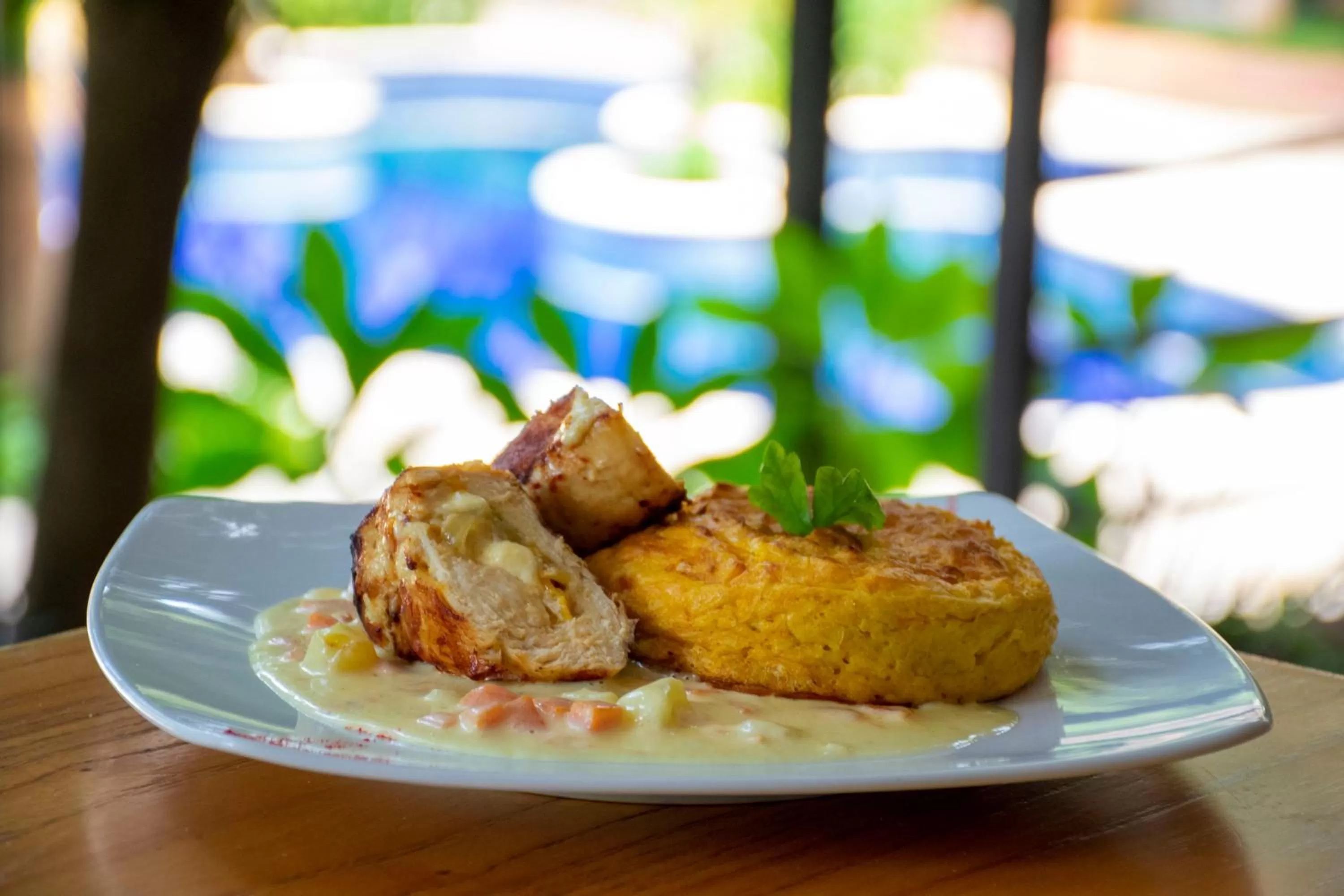 Food close-up in Los Lagos Resort Hotel