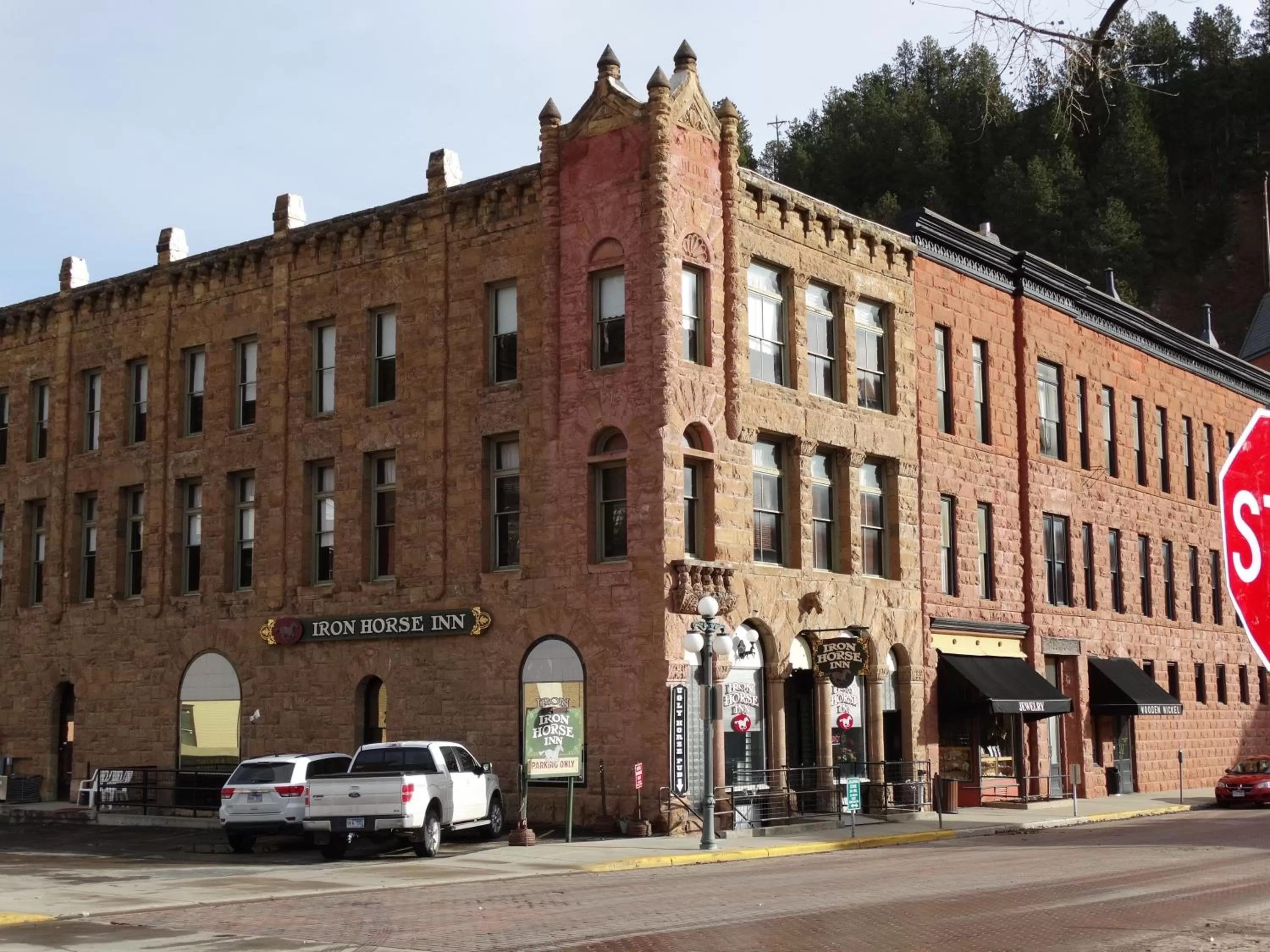 Facade/entrance, Property Building in Historic Iron Horse Inn - Deadwood