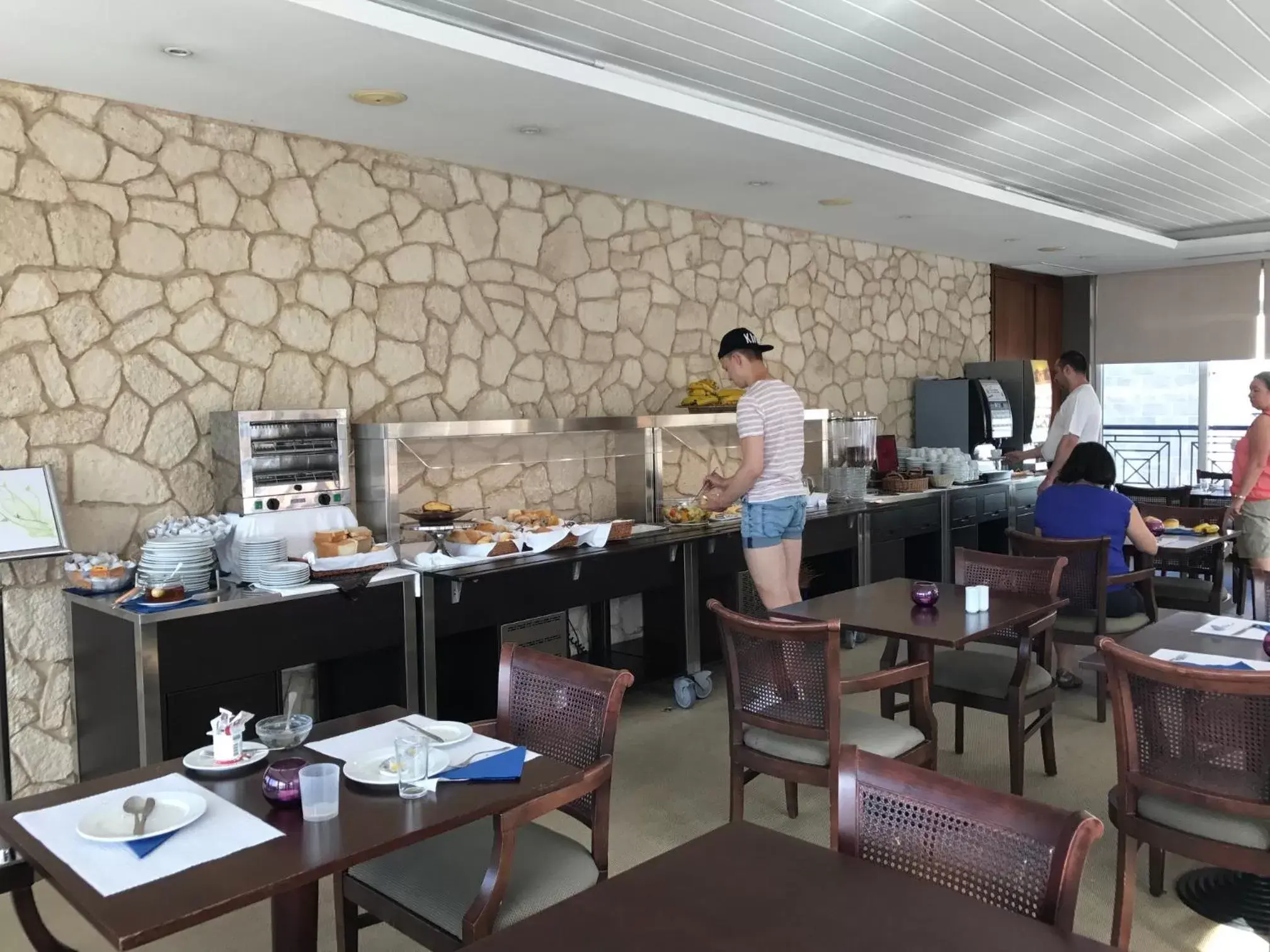 Buffet breakfast in Hotel Orquidea Buffet breakfast in Hotel Orquidea