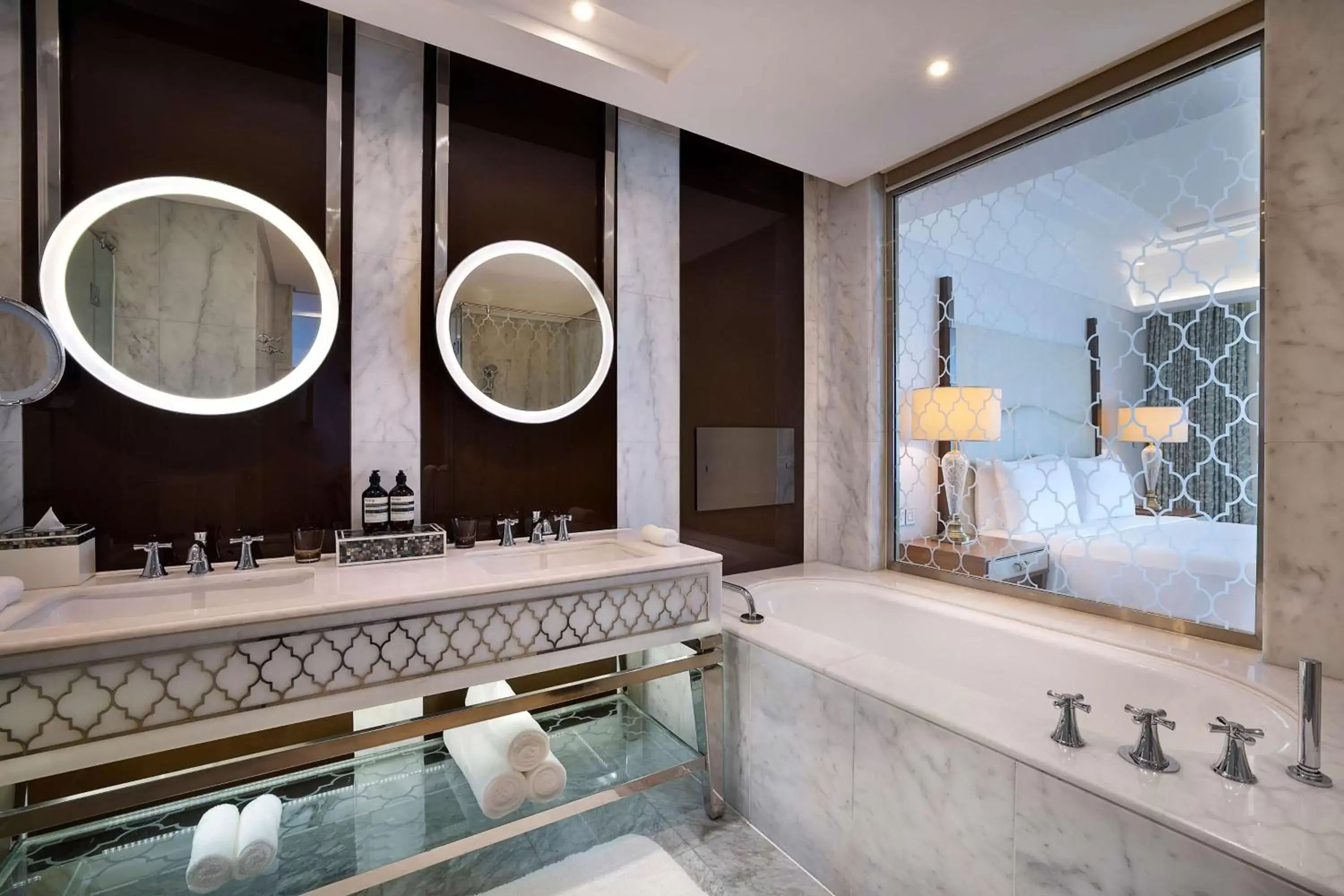 Toilet, Swimming Pool in Waldorf Astoria Dubai Palm Jumeirah