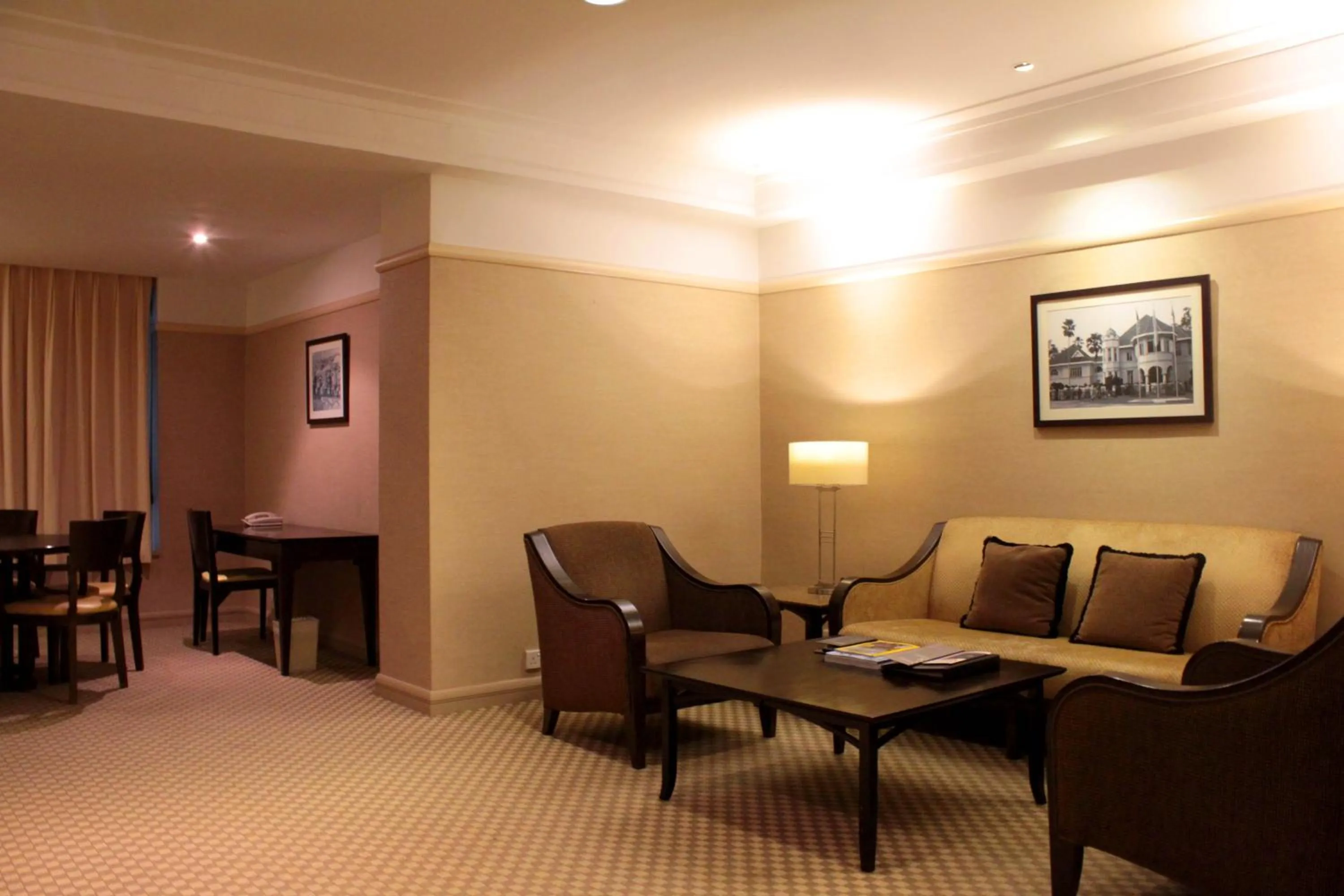 Seating area in Pacific Regency Hotel Suites