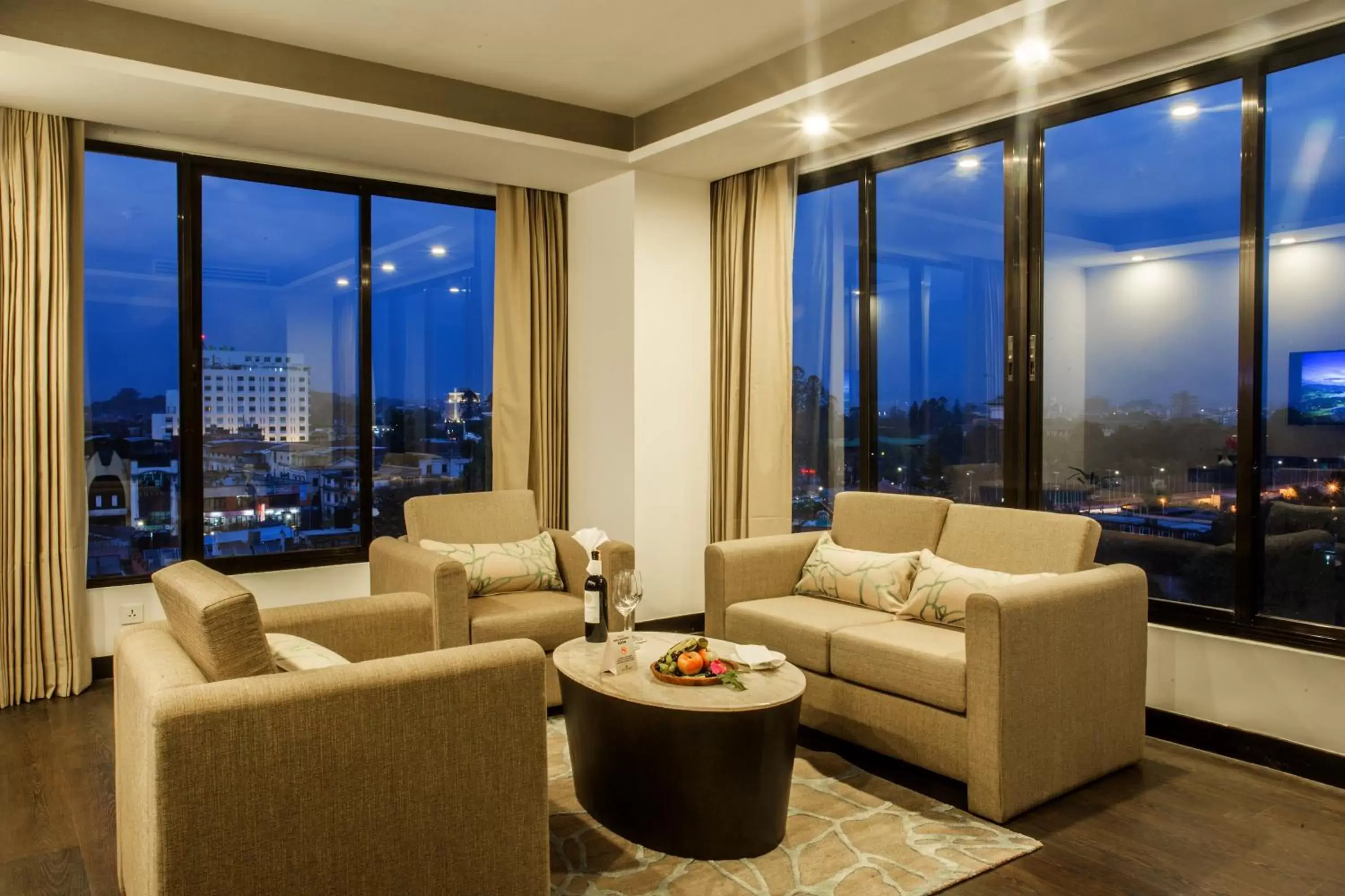 Living room, City View in Hotel Mulberry