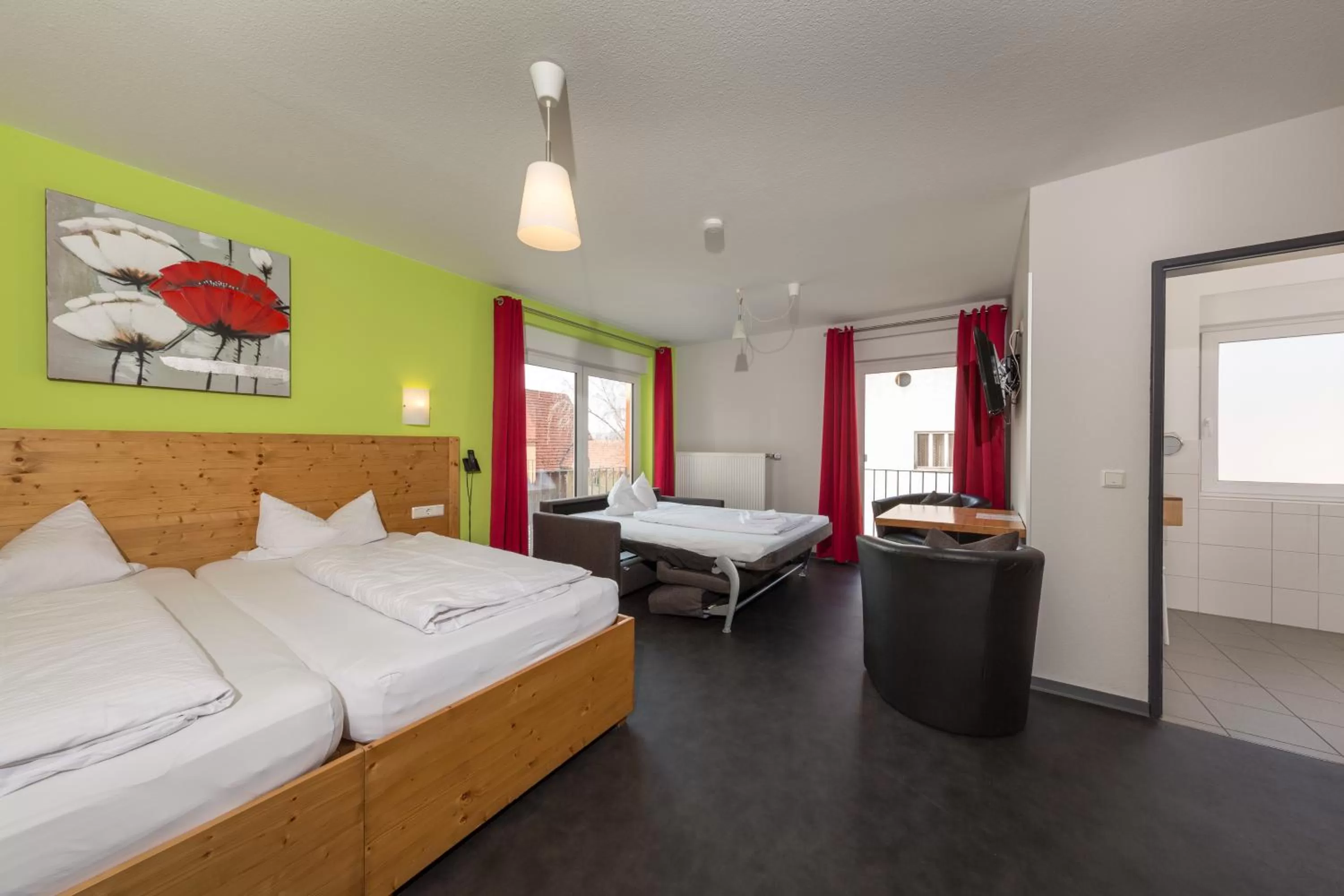 Bed in Hotel Demling