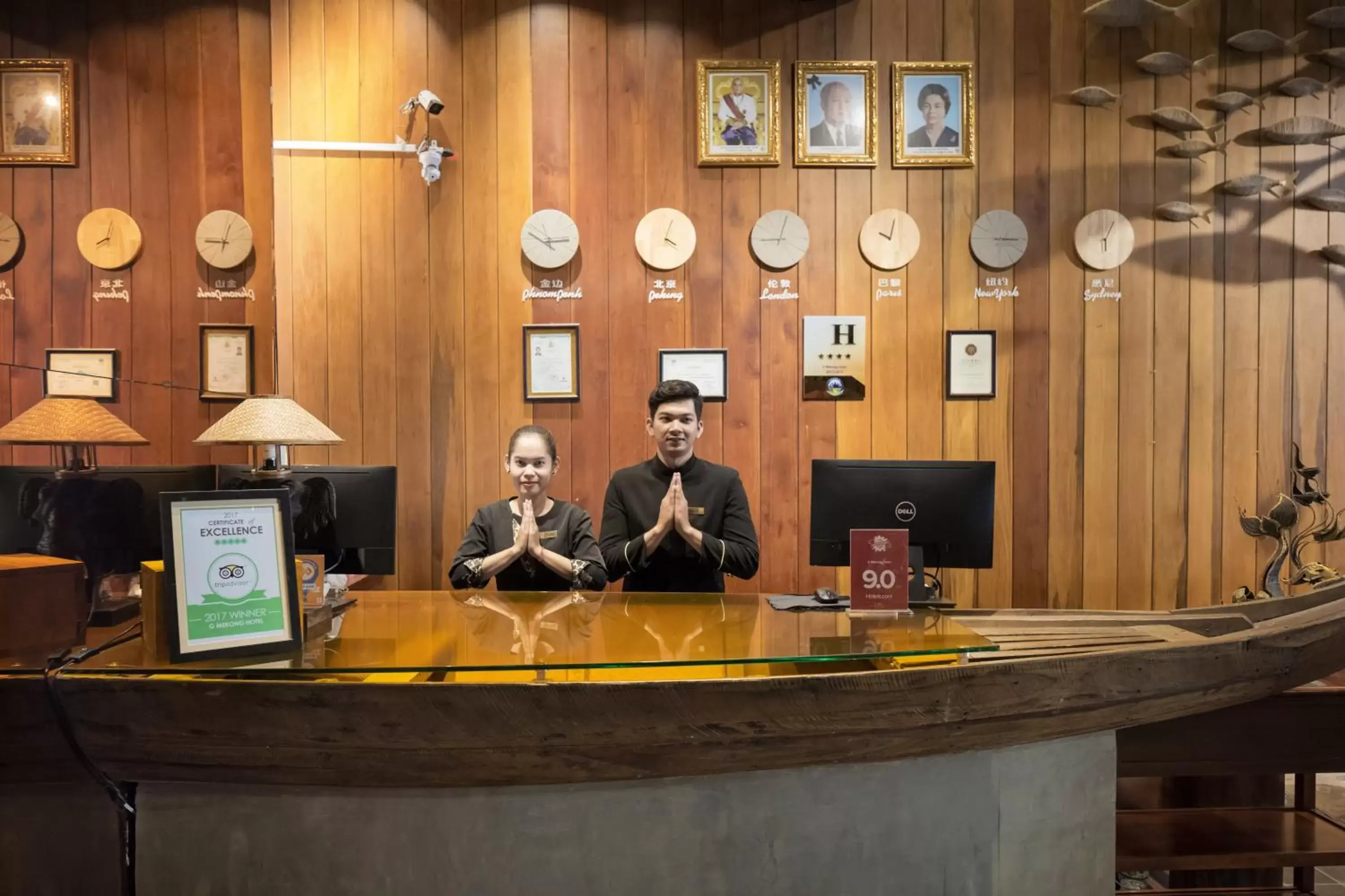 Lobby or reception, Staff in G Mekong Hotel Phom Penh
