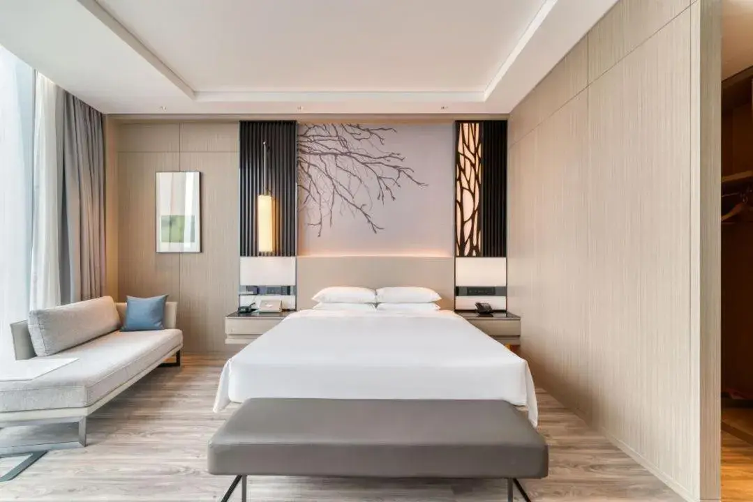 Bed in Courtyard by Marriott Hangzhou Xihu