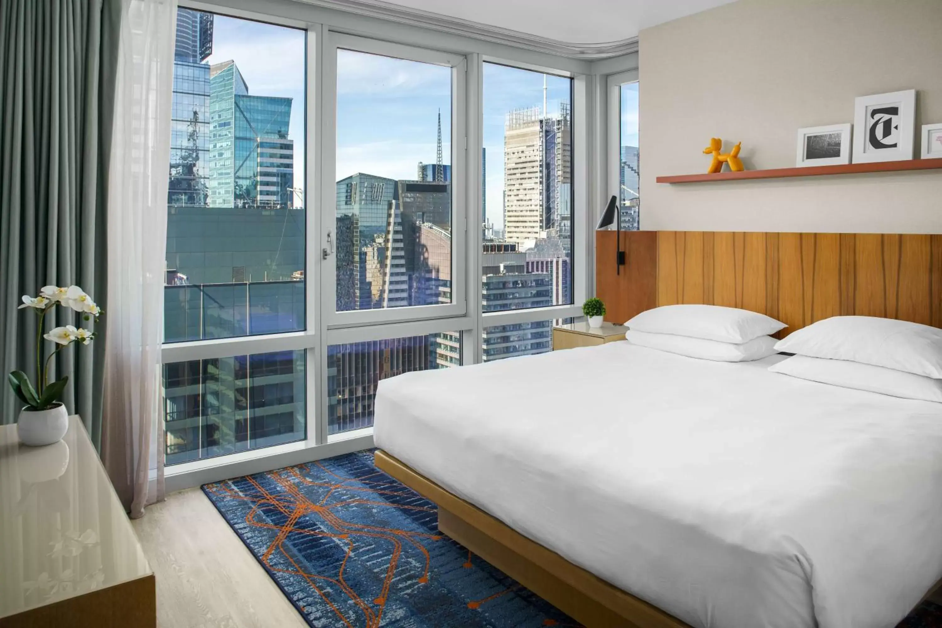 View (from property/room), Bed in Hyatt Centric Times Square New York