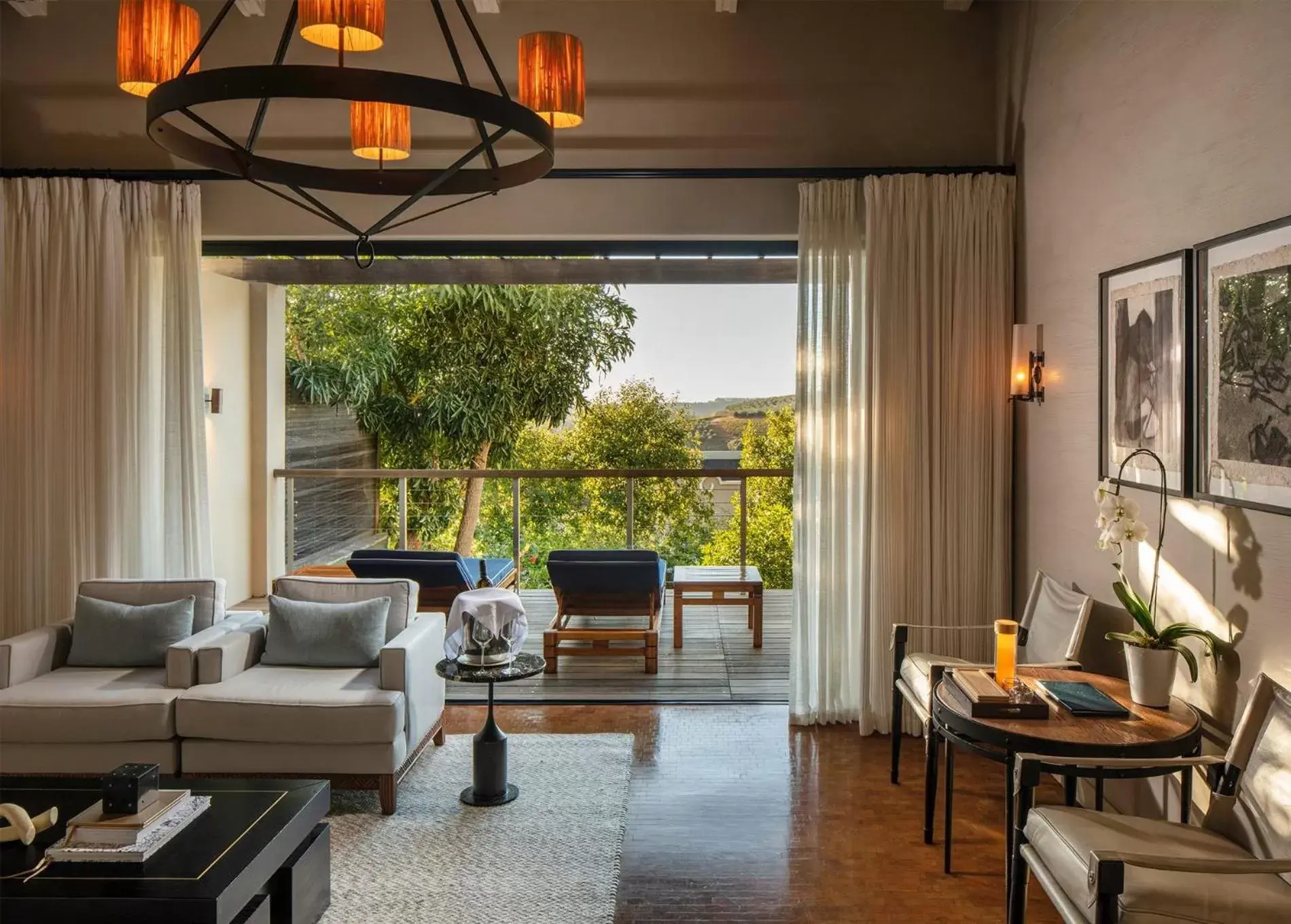 Living room, Seating Area in Delaire Graff Lodges and Spa