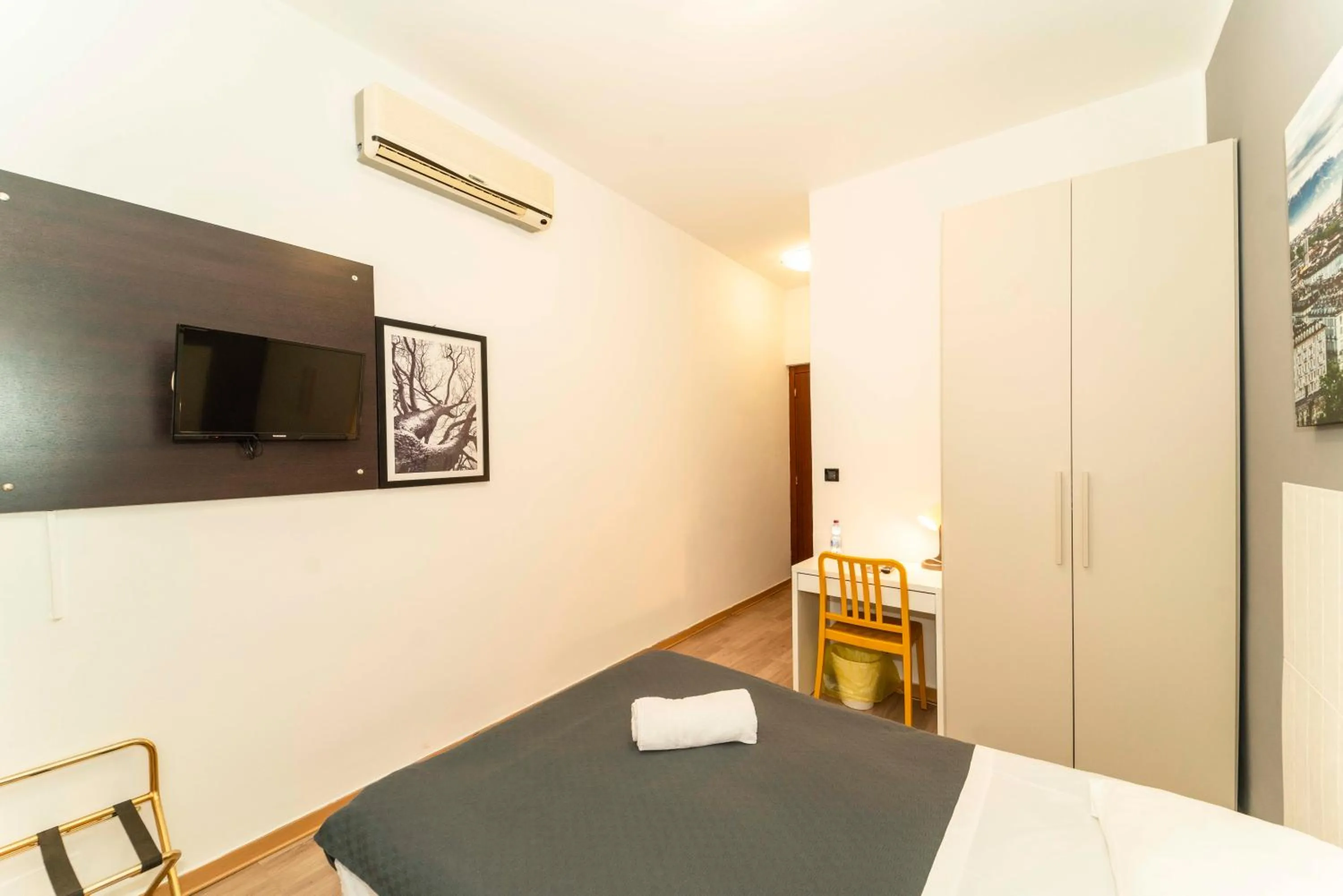 Bed in Hotel Cristallo Torino