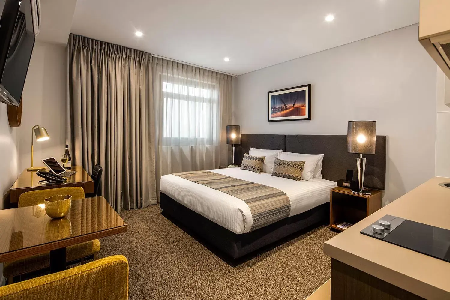 Bedroom, Bed in Quest East Perth