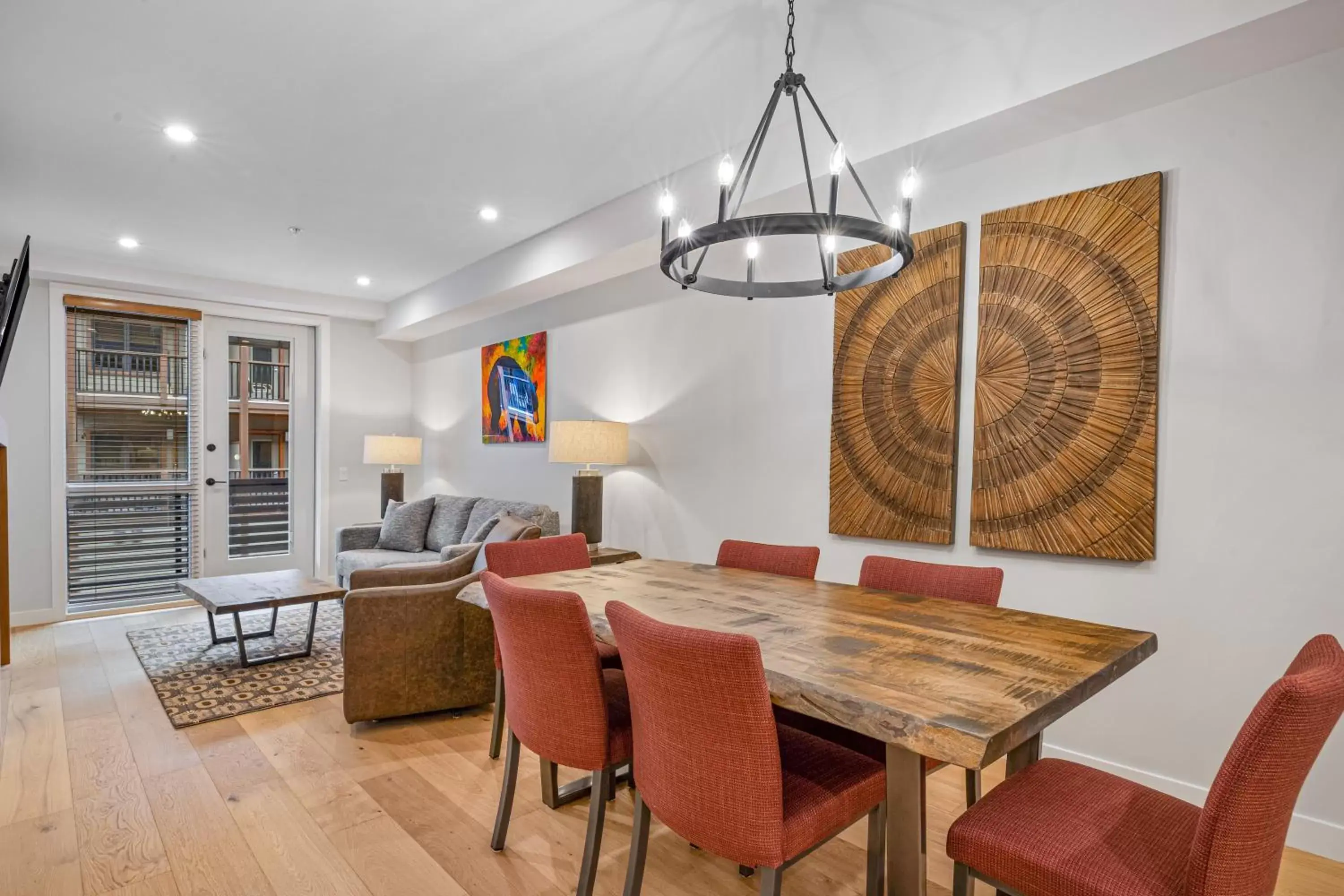 Dining Area in Tamarack Lodge by Spring Creek Vacations