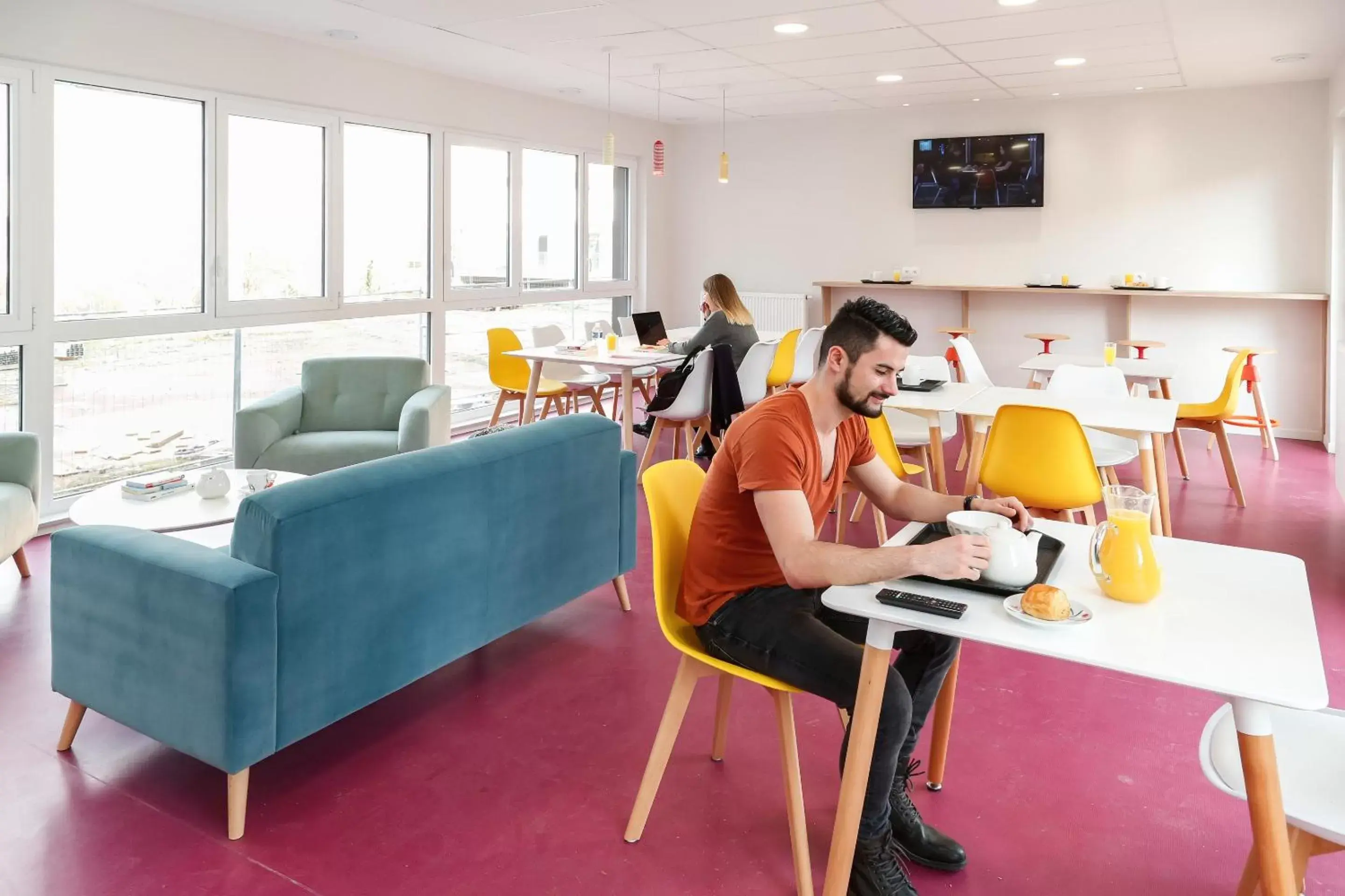 Buffet breakfast in Appart Hotel Odalys City Metz Manufacture Buffet breakfast in Appart Hotel Odalys City Metz Manufacture