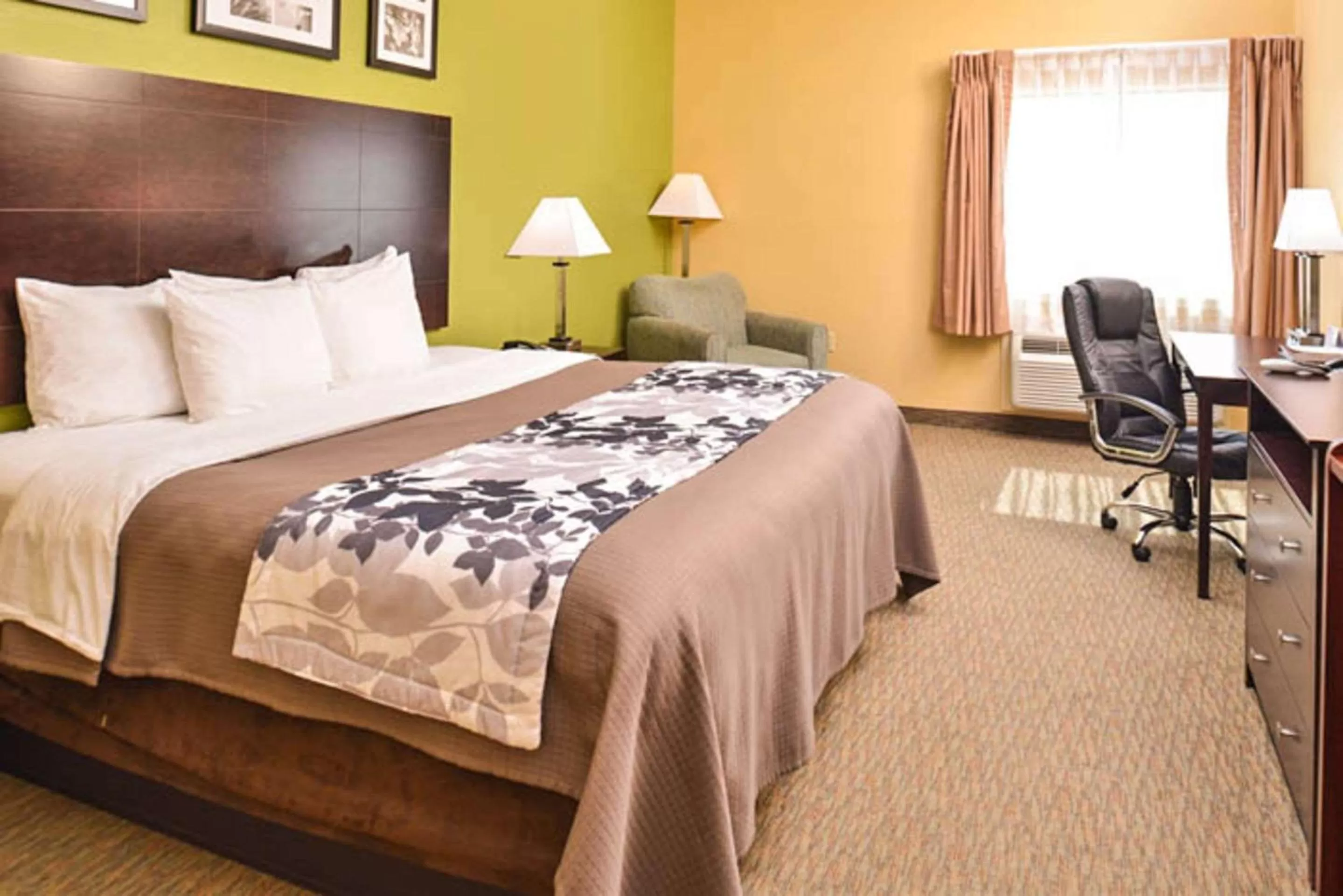 Photo of the whole room, Bed in Sleep Inn and Suites Downtown Houston