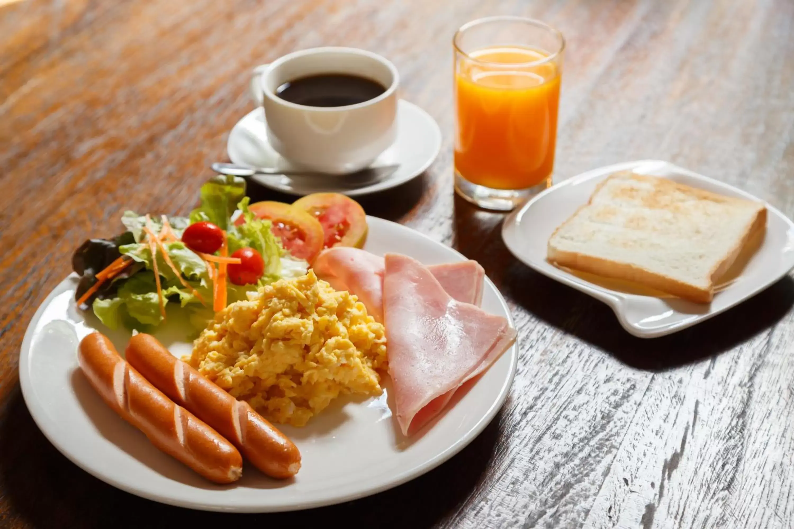 American breakfast, Breakfast in Green Point Residence Hotel